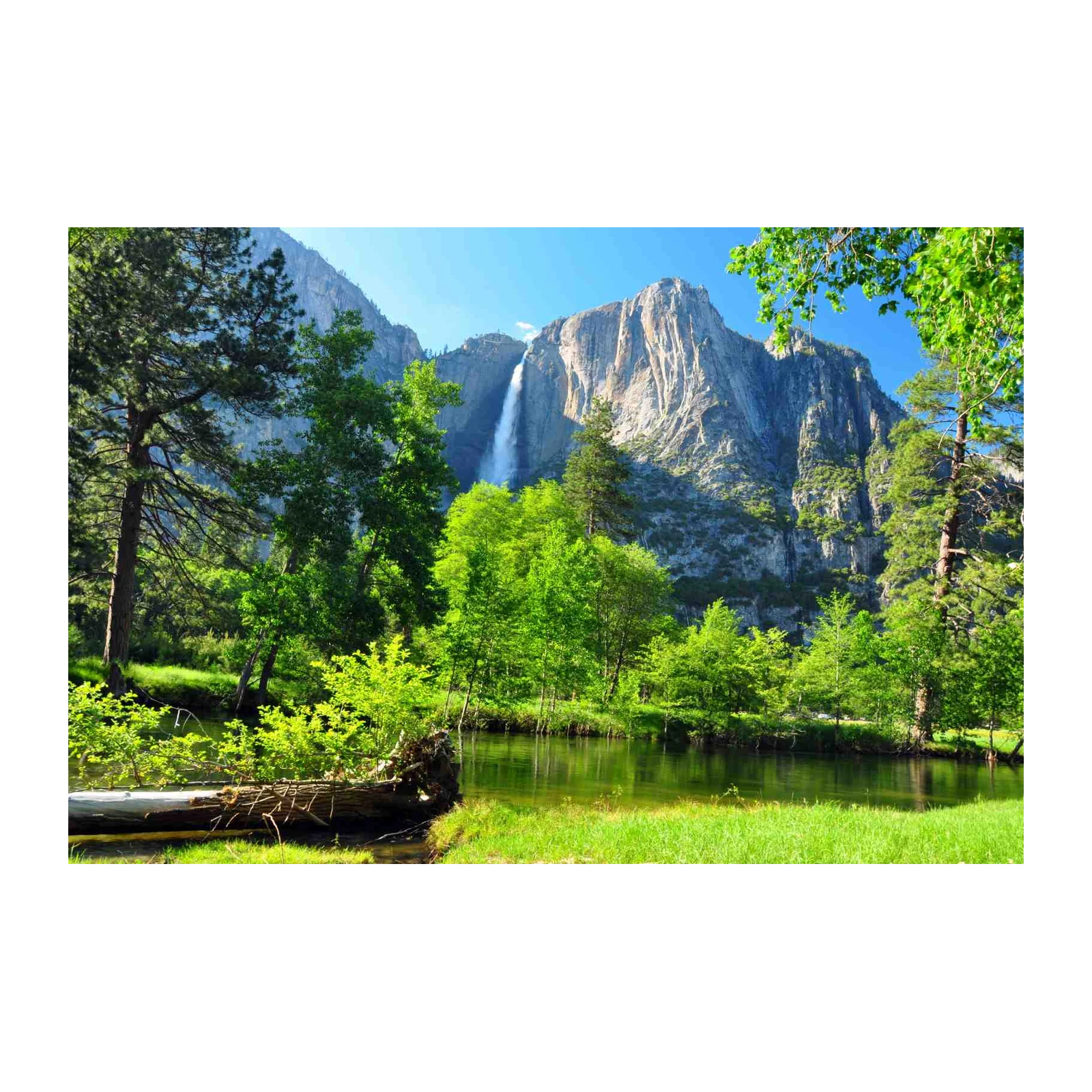 Majestic Waterfall Yosemite Valley Wall Art