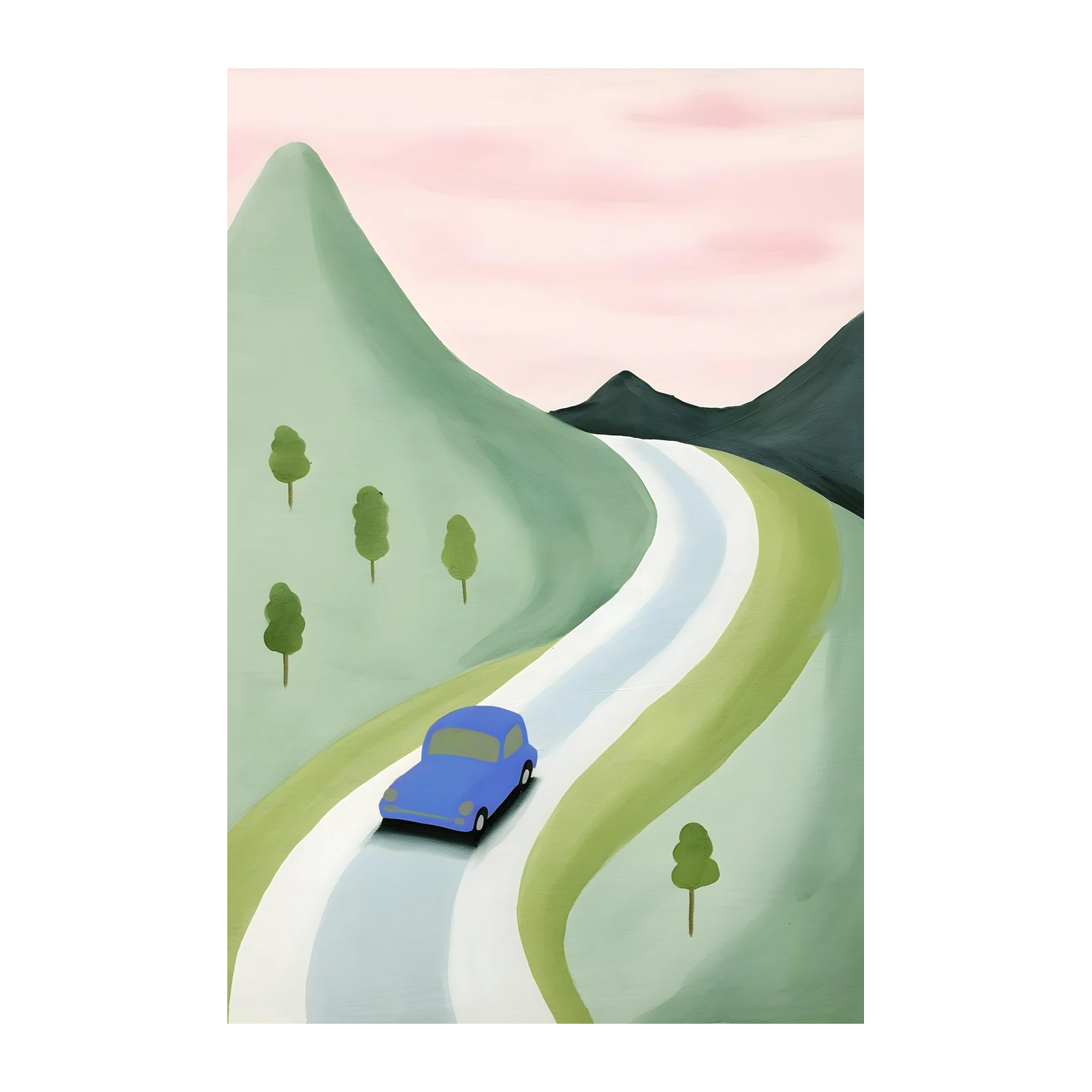 Scenic Road Trip Adventure Wall Art