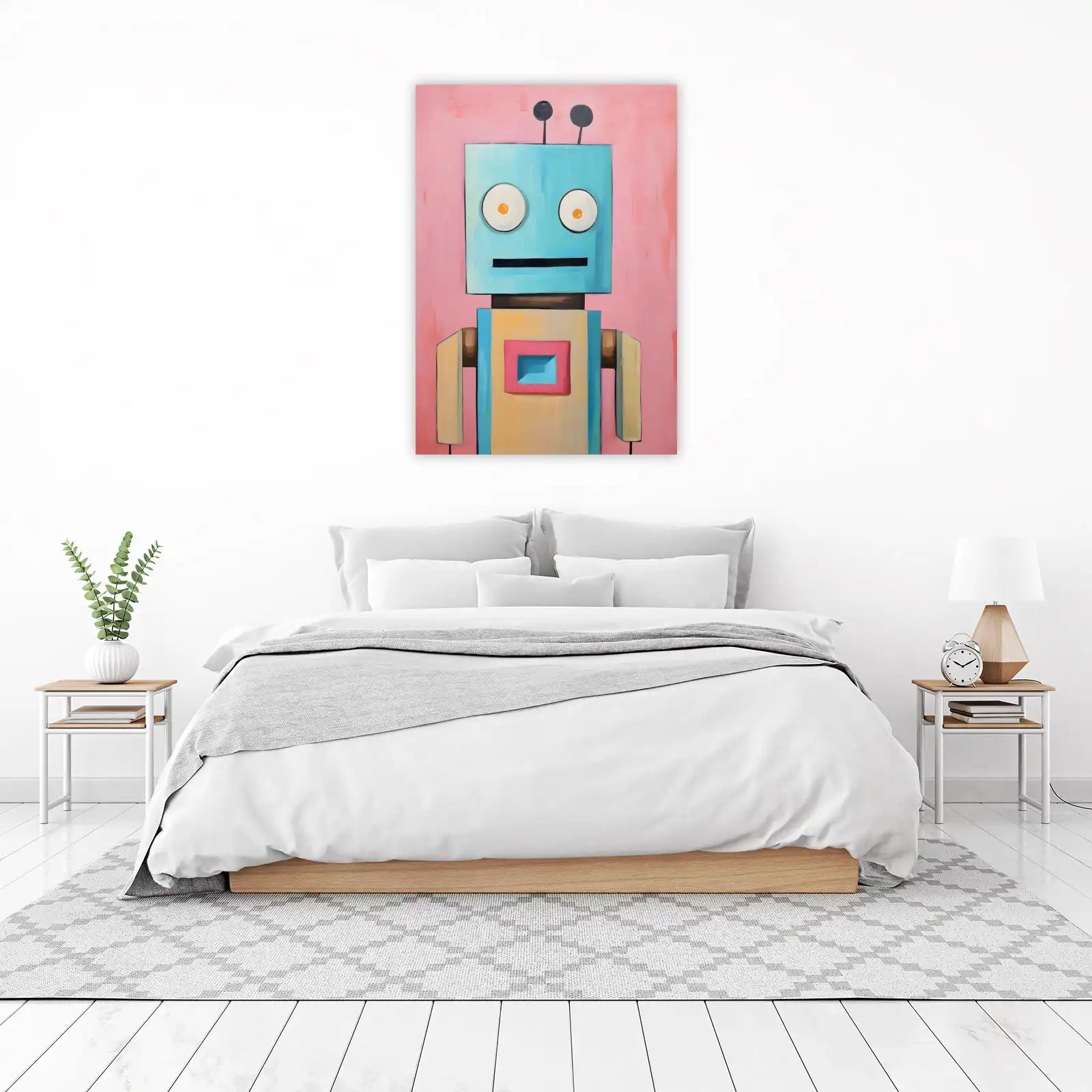 Retro Robot Pop Art Wall Art
