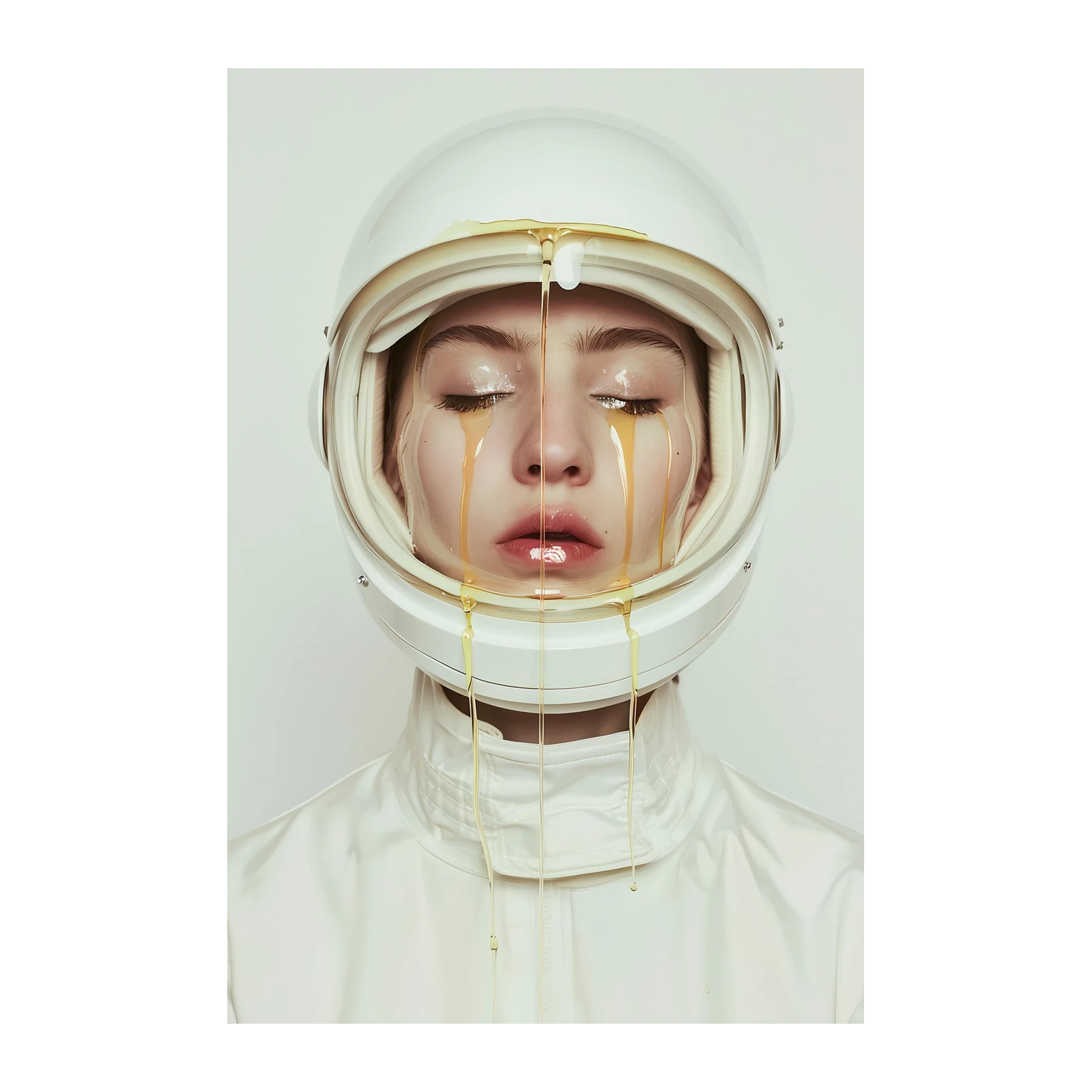 Surreal Astronaut Tears Wall Art