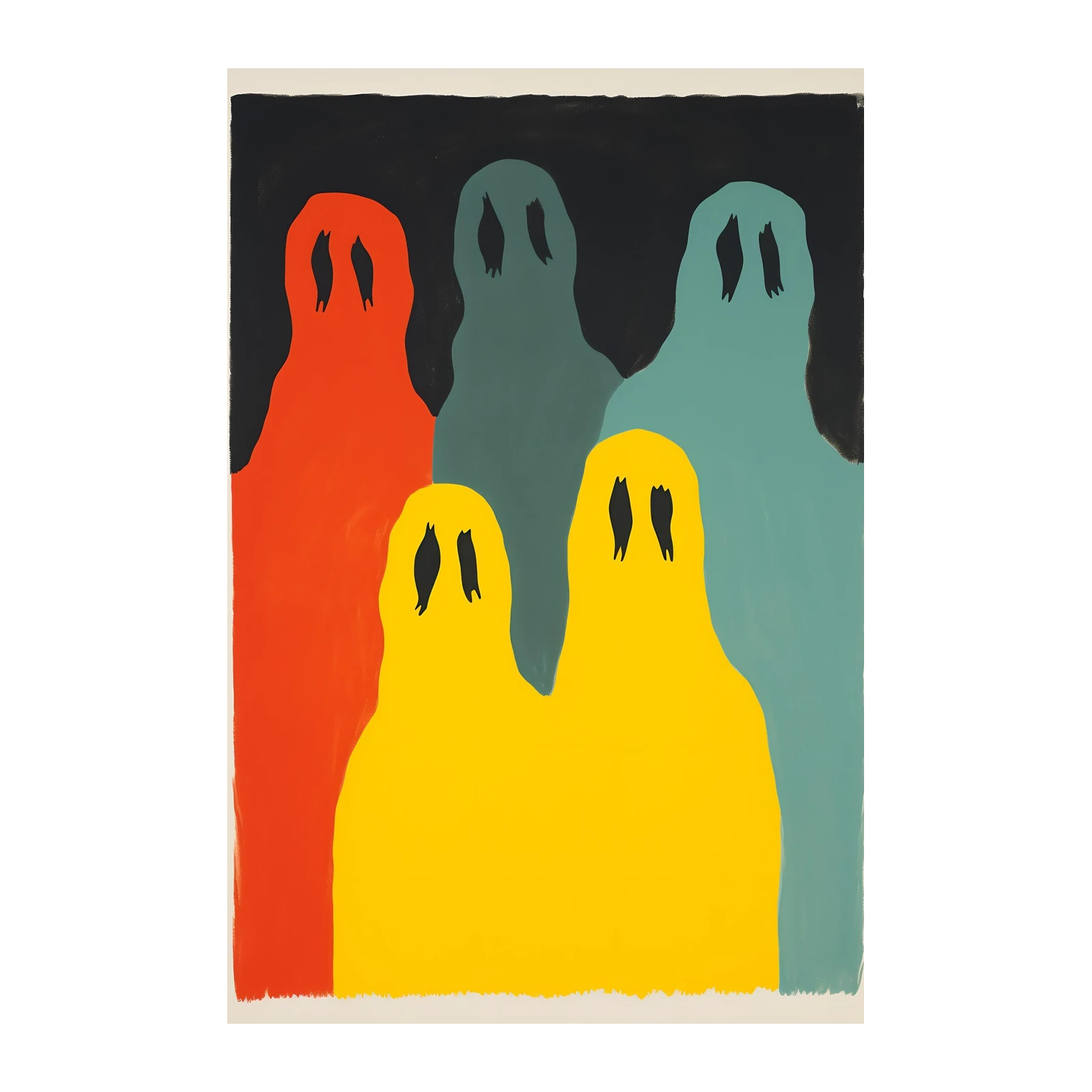 Abstract Ghost Crew Wall Art