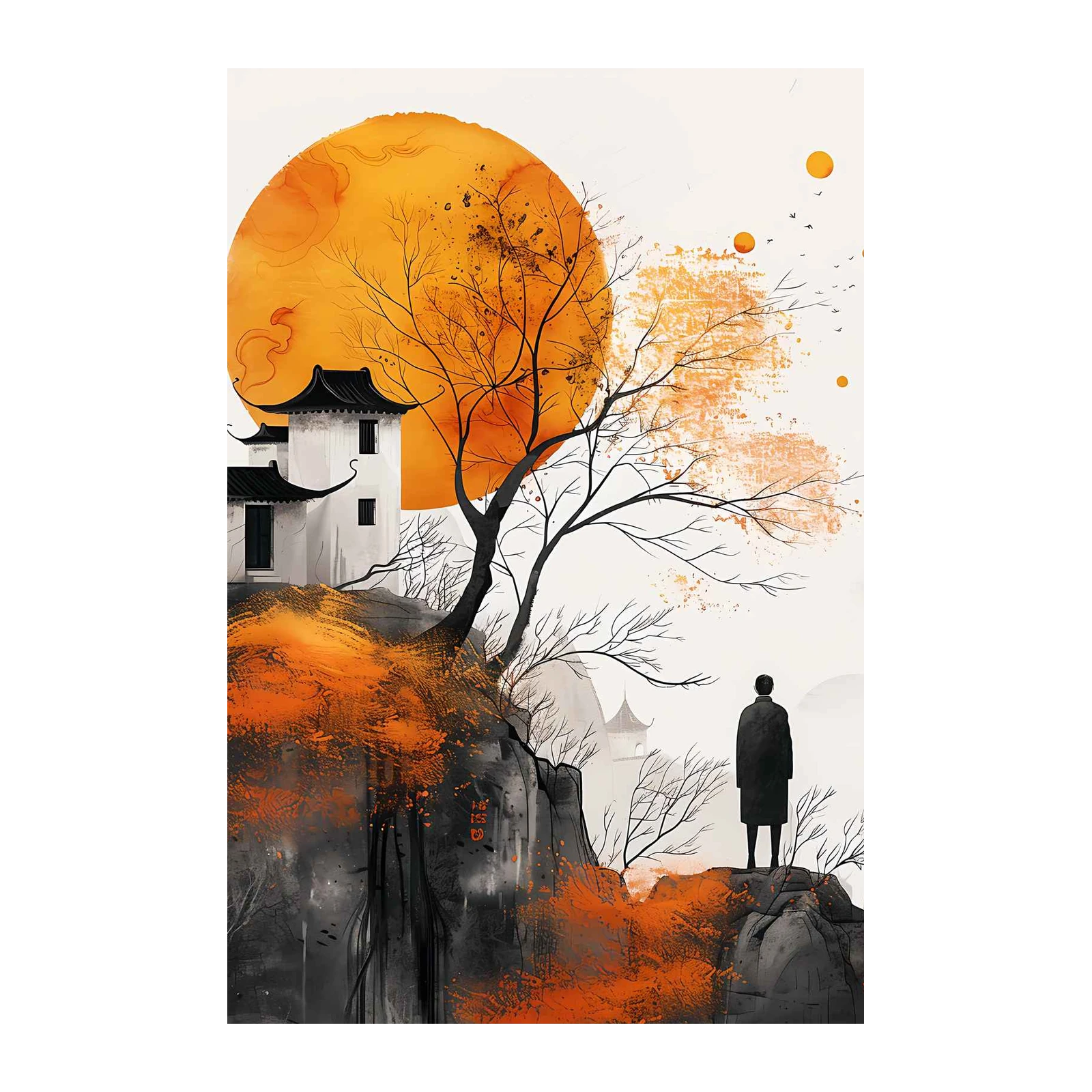 Serene Autumn Landscape Wall Art