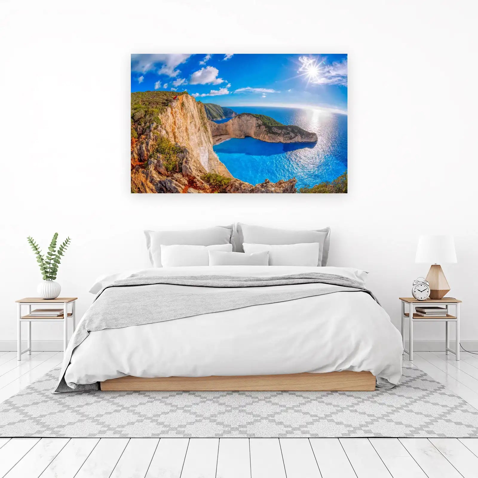 Navagio Beach Panorama Coastal Dream Wall Art