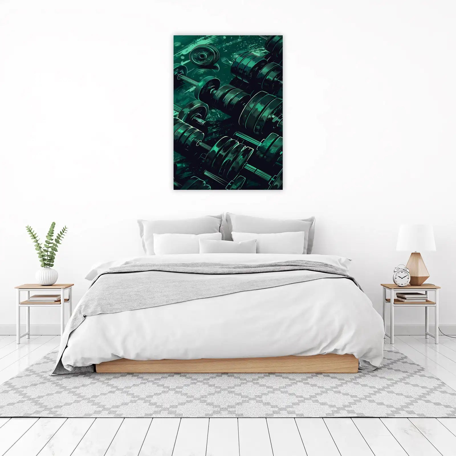 Grit & Gain Dumbbell Power Wall Art