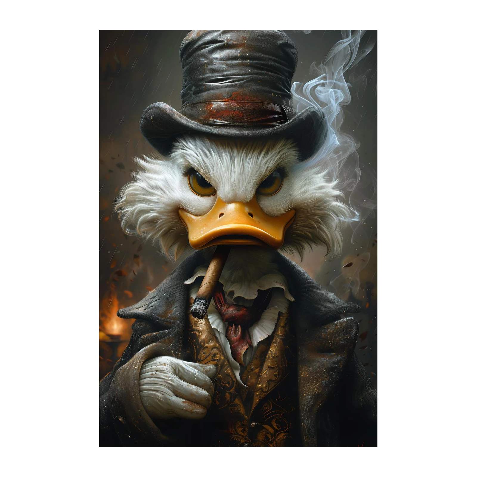 Sophisticated Duck Lord Cigar Wall Art