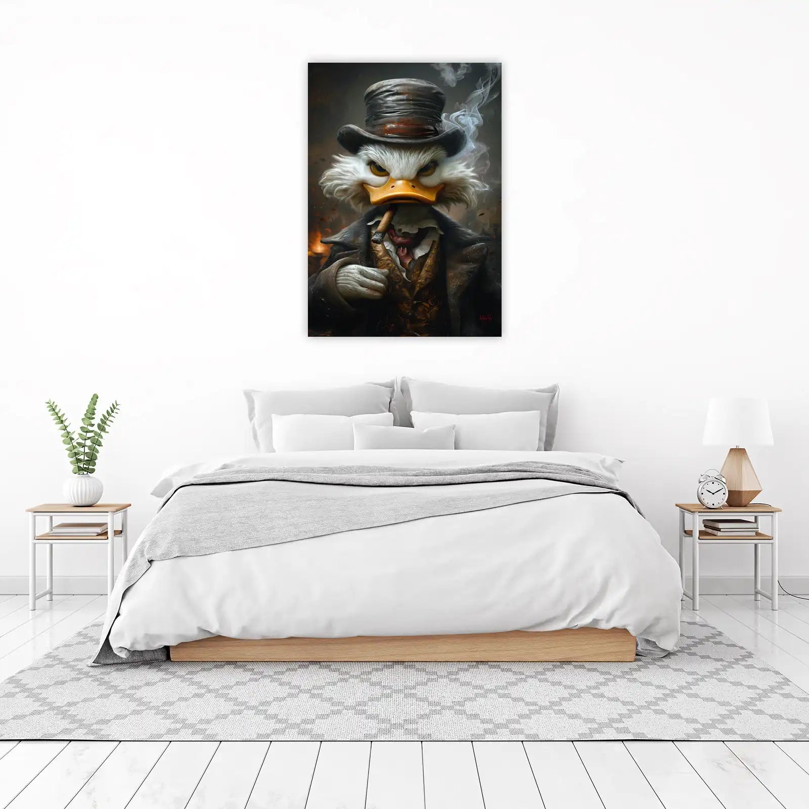 Sophisticated Duck Lord Cigar Wall Art
