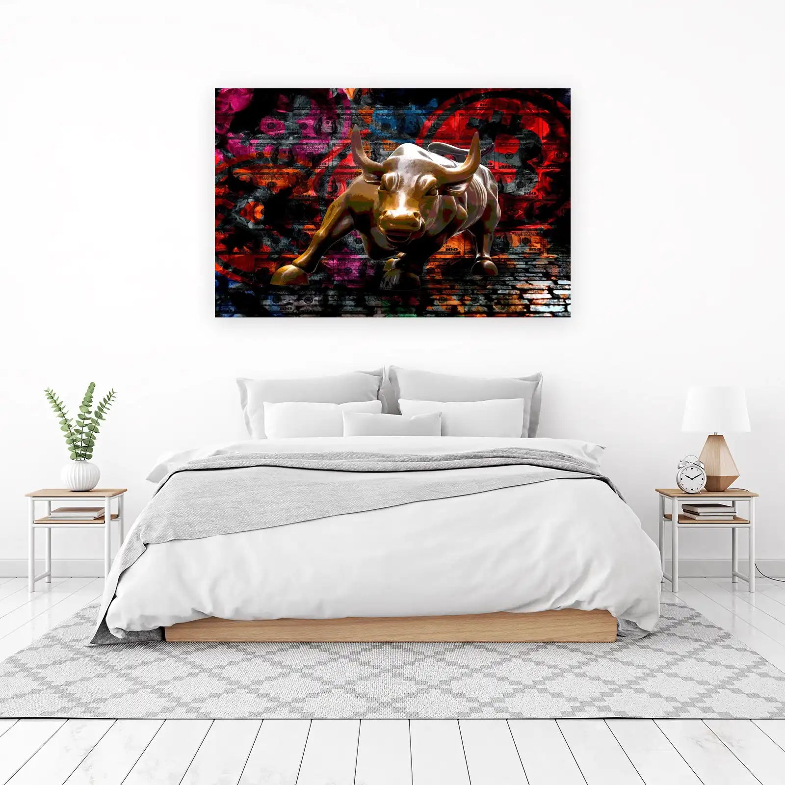 Charging Bull Wall Street Wall Art