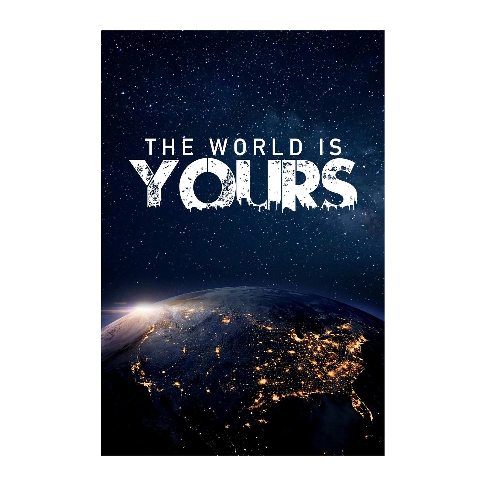 Inspiring 'The World Is Yours' Space Wall Art