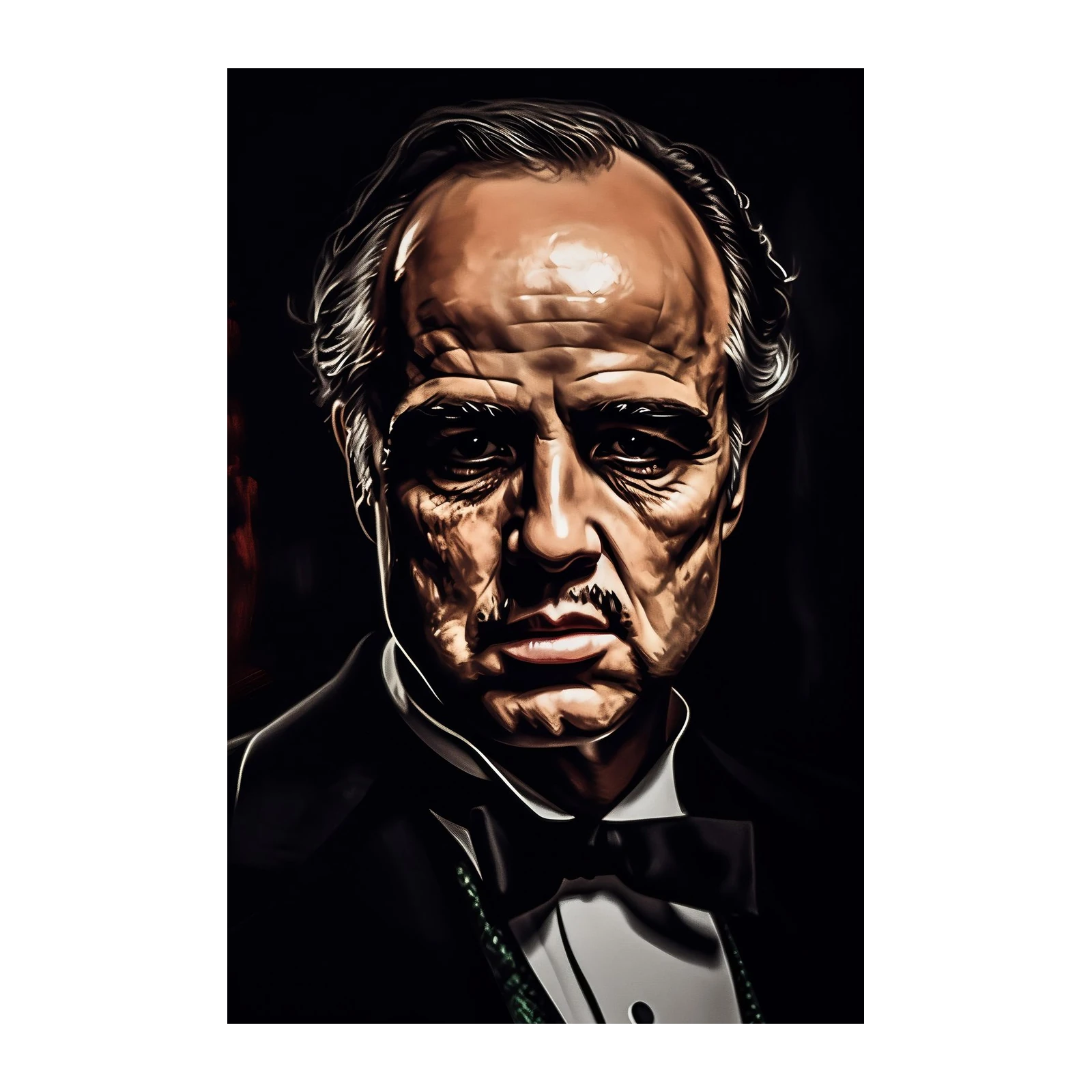 Iconic Mafia Boss Portrait Wall Art