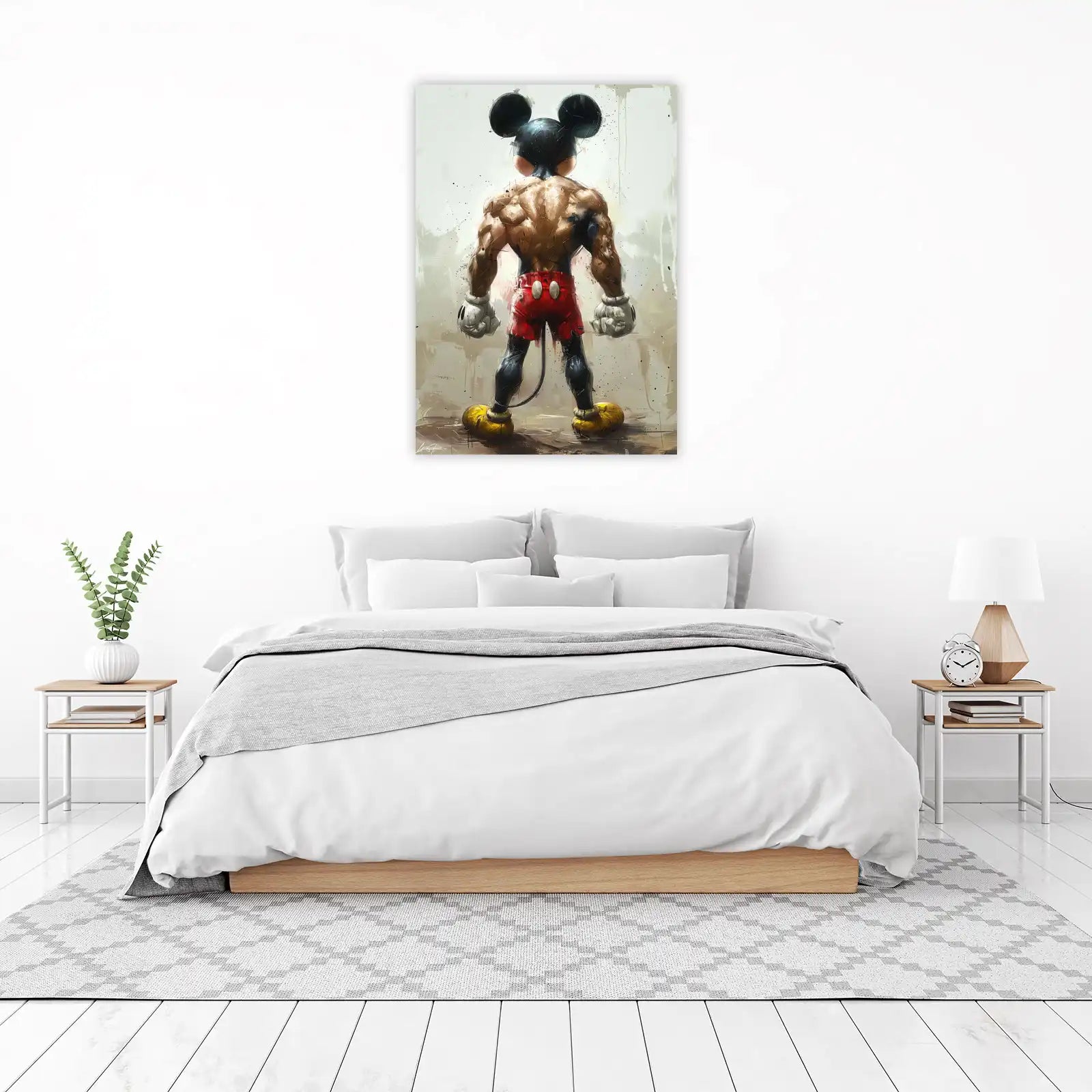 Mighty Mouse Fitness Icon Wall Art