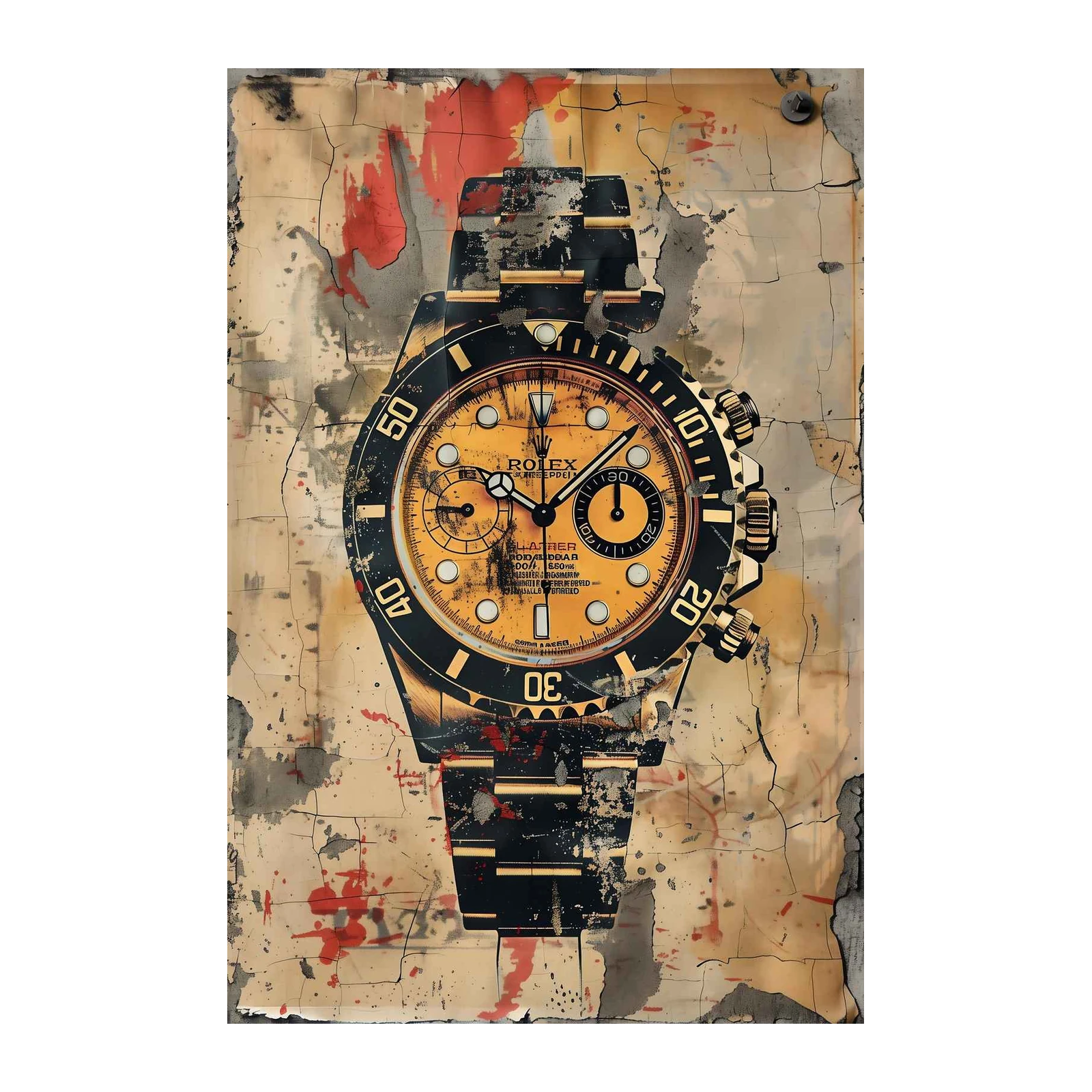 Luxury Watch Urban Art Wall Art