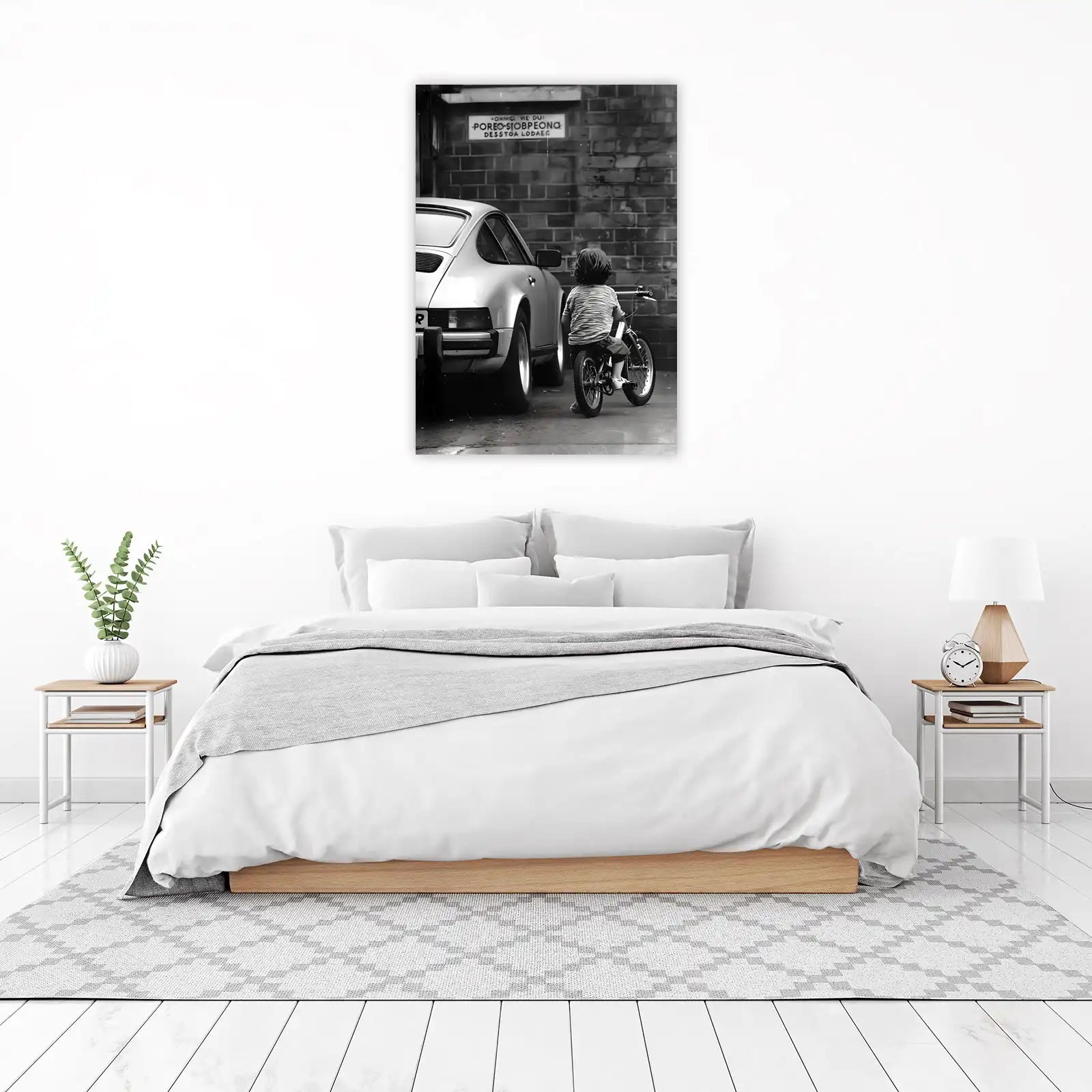 Childhood Dreams Porsche Bicycle Wall Art