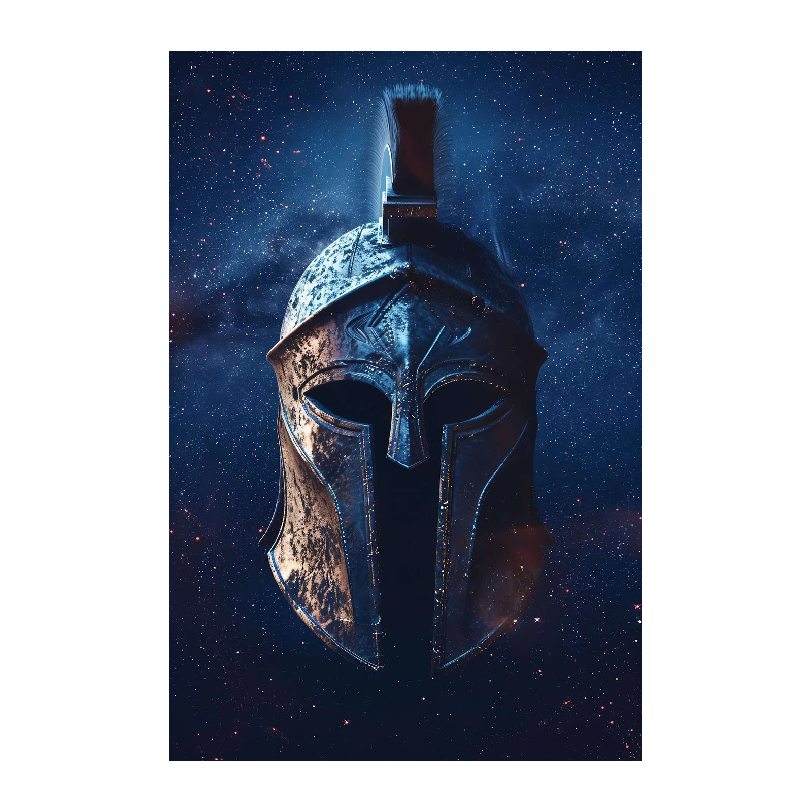 Warrior's Cosmos Helmet Wall Art
