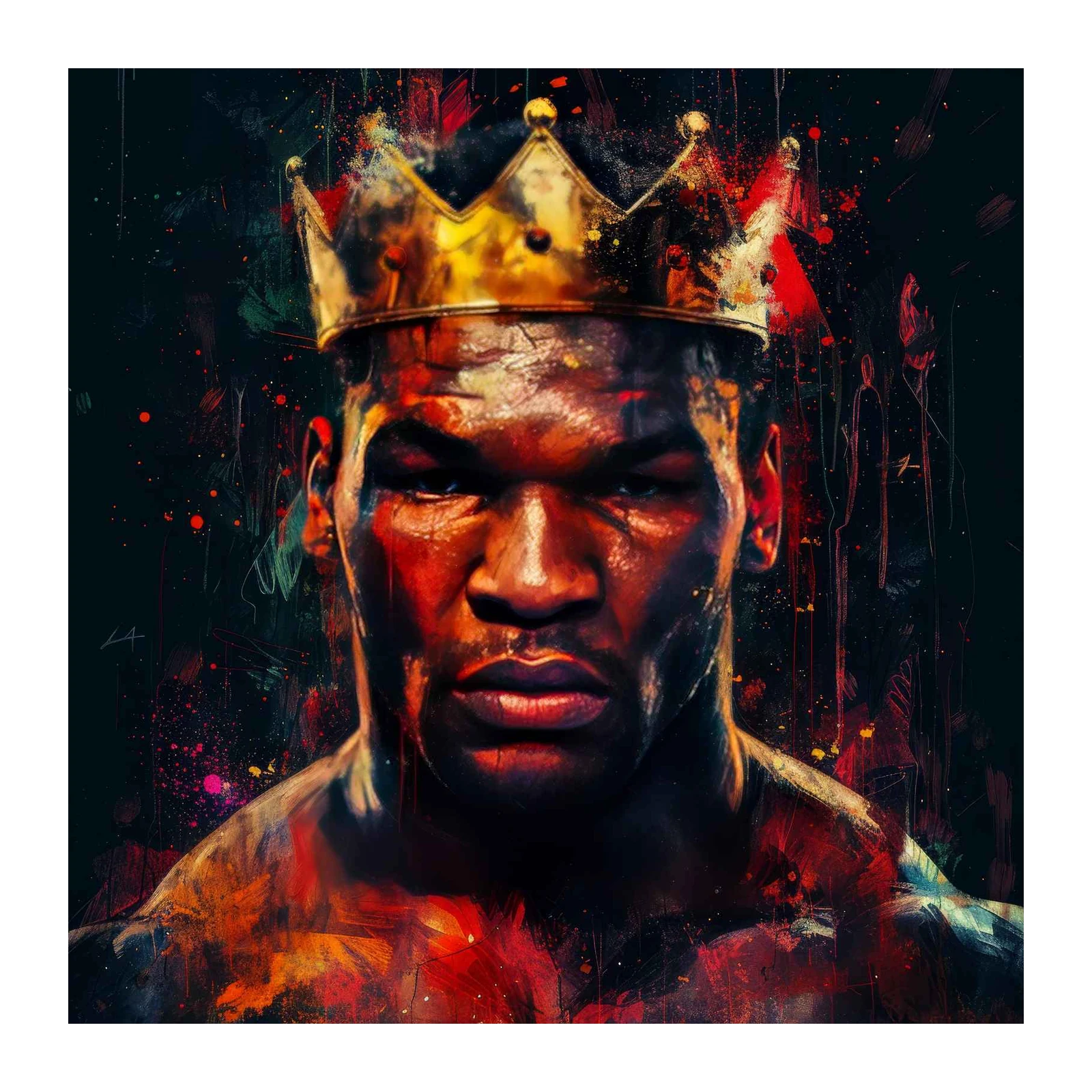 Mike Tyson 'Iron King' Portrait Wall Art