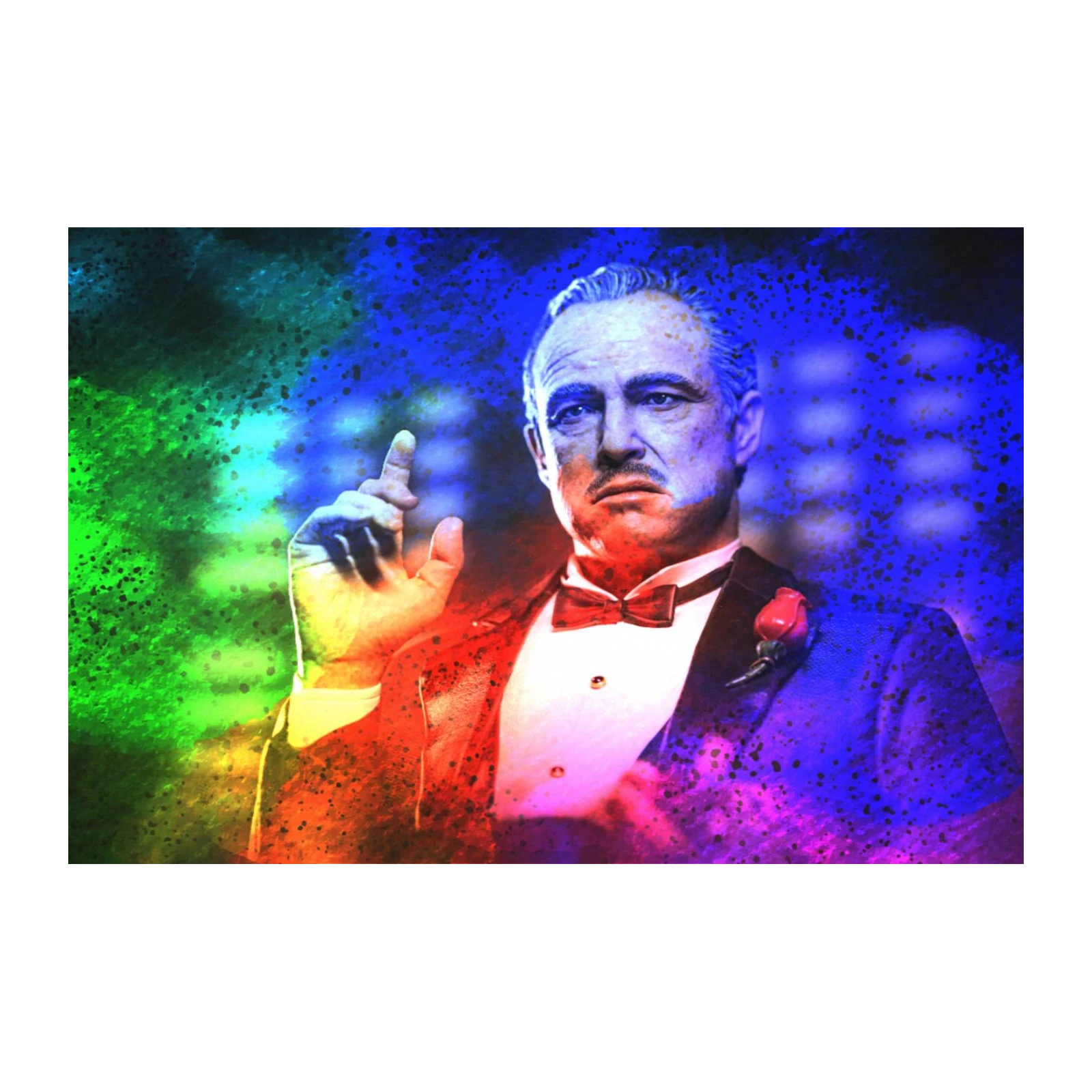 Vibrant Godfather Marlon Brando Wall Art