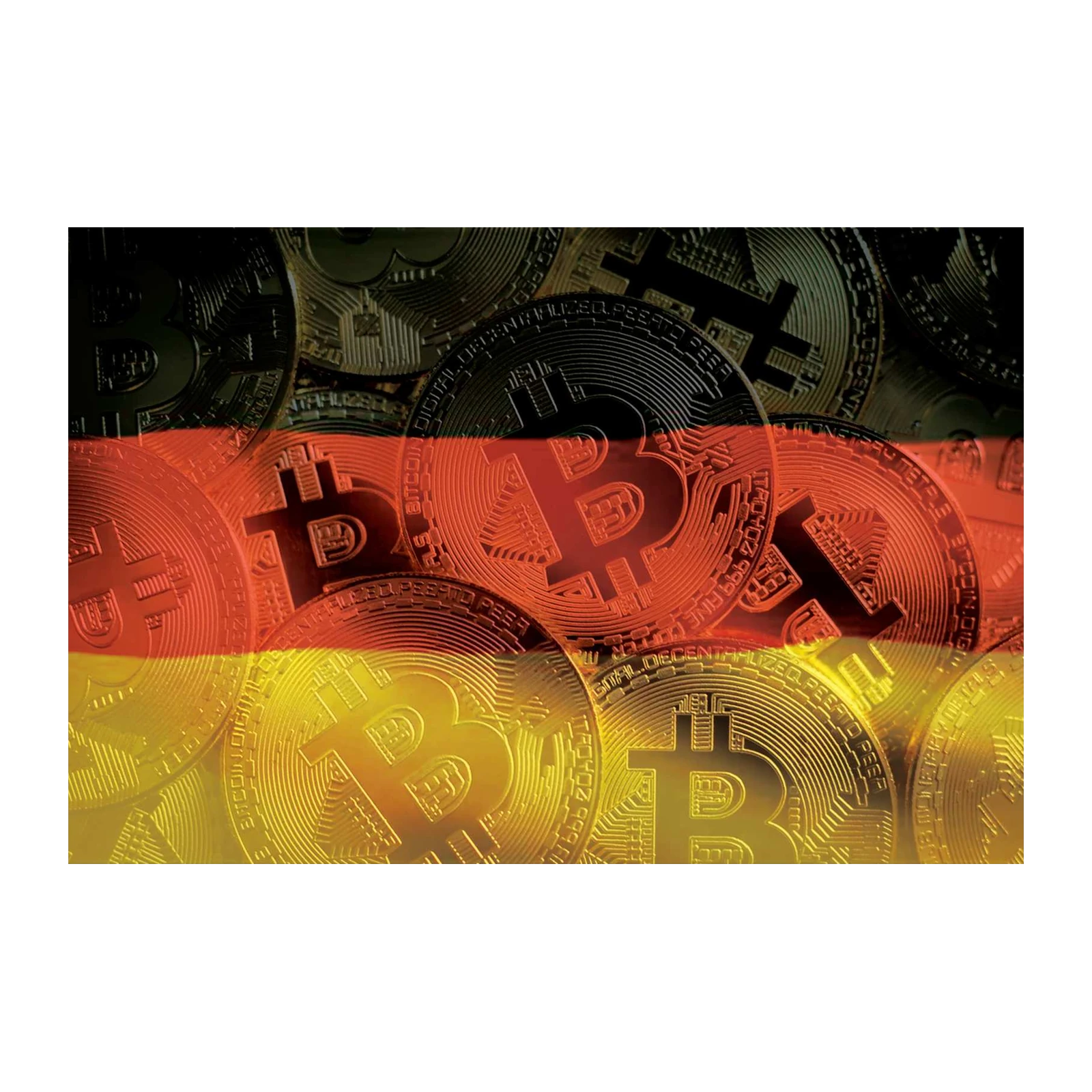 German Bitcoin Crypto Art Wall Art