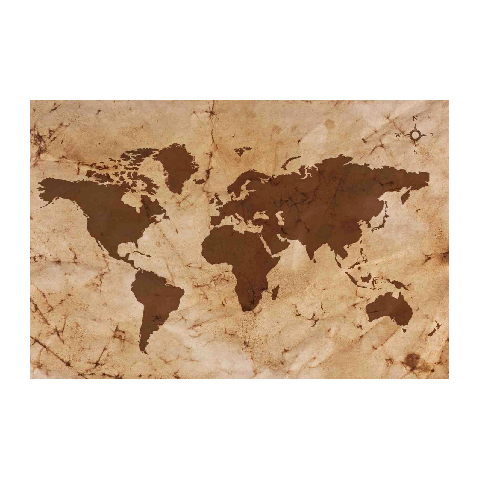 Vintage World Map Wall Art Wall Art