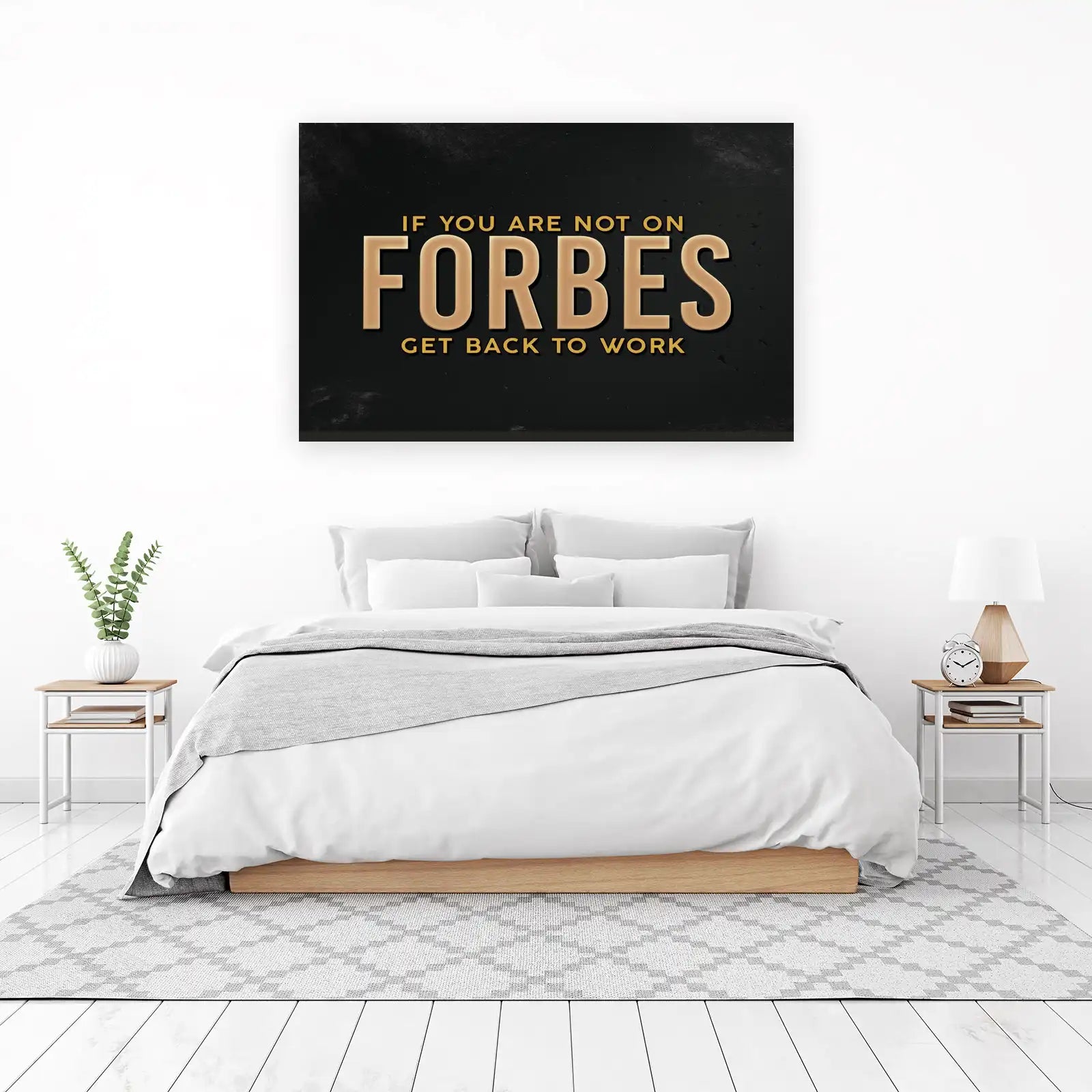 Forbes Motivational 'Get Back to Work' Wall Art