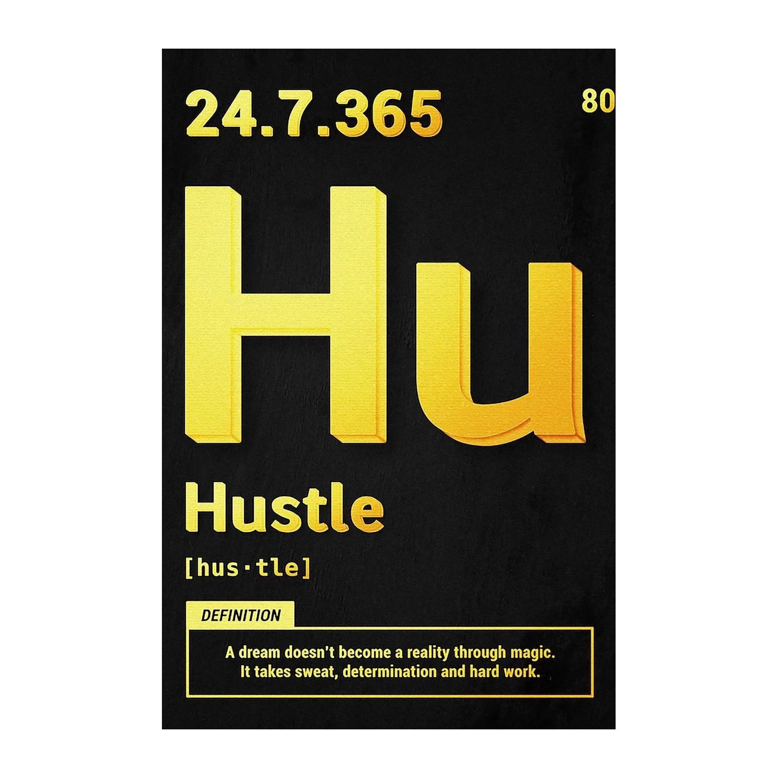 Hustle Definition Motivational Wall Art Wall Art