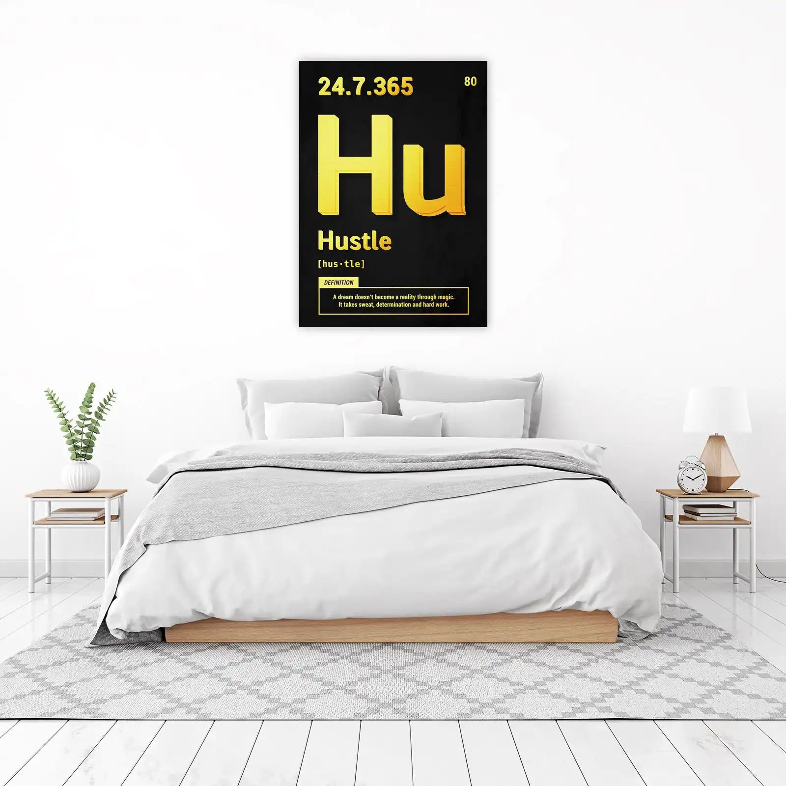 Hustle Definition Motivational Wall Art Wall Art