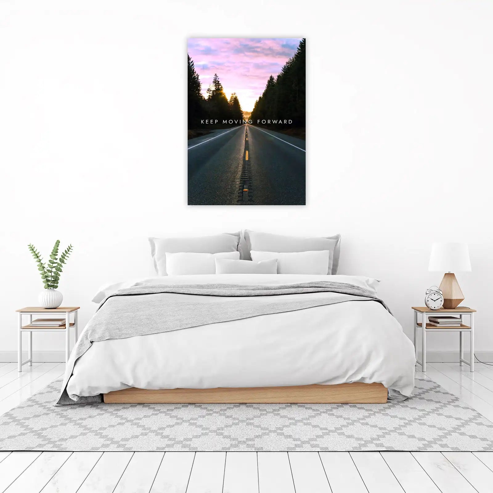 Inspirational Road Sunset Wall Art