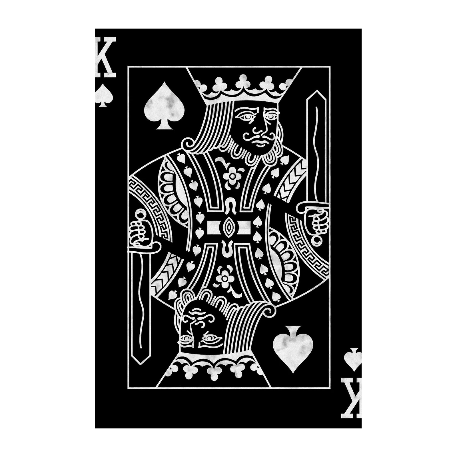 Bold King of Spades Art Wall Art