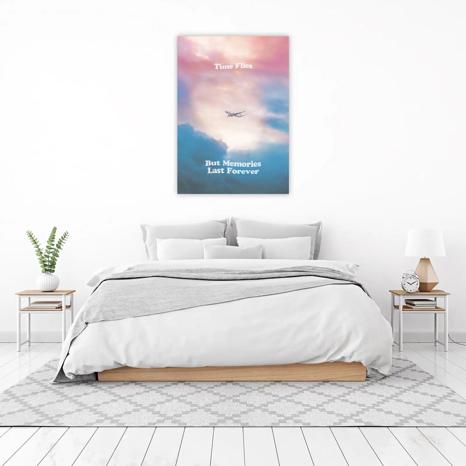 Time Flies But Memories Last Forever Sky Wall Art