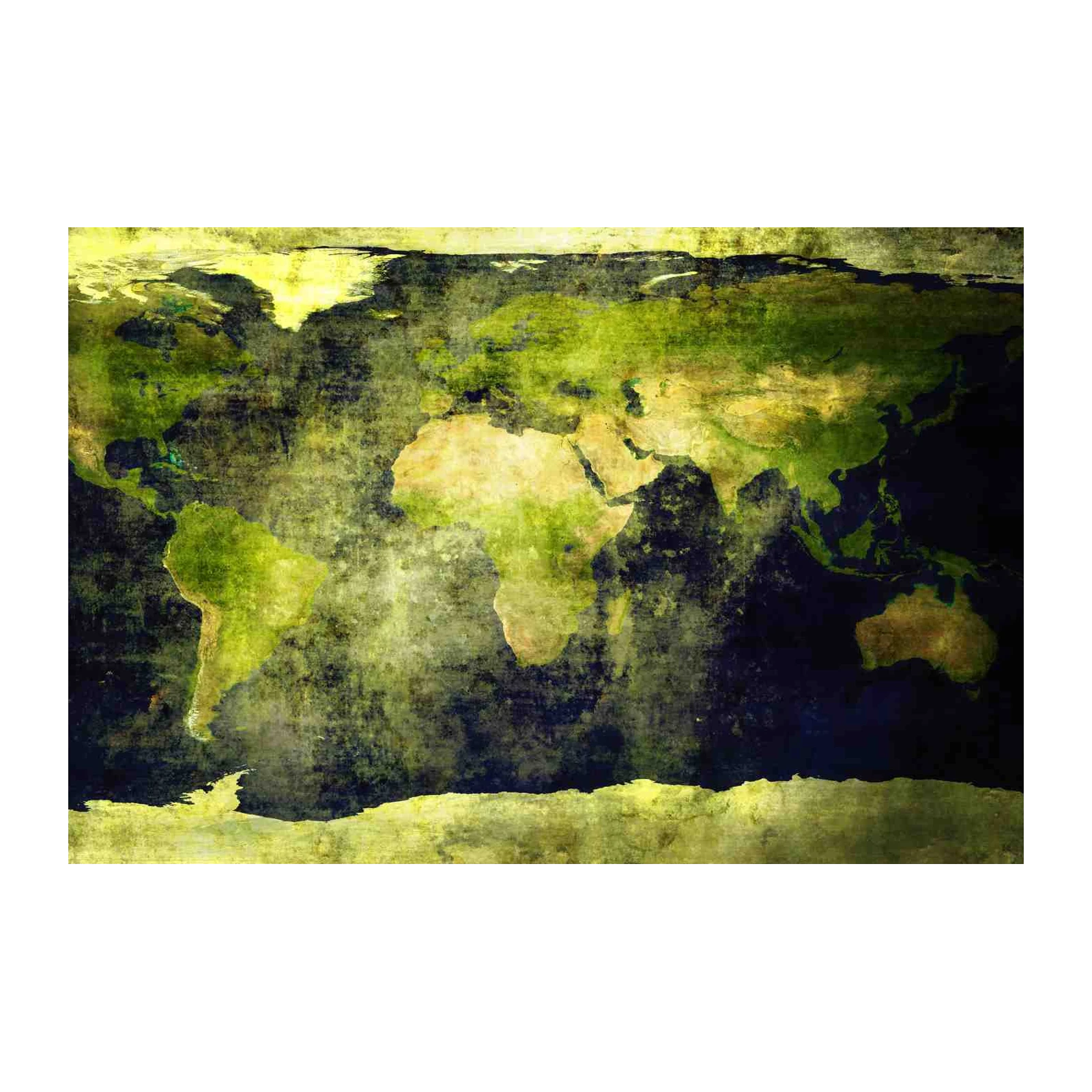 Vintage World Map Textured Wall Art
