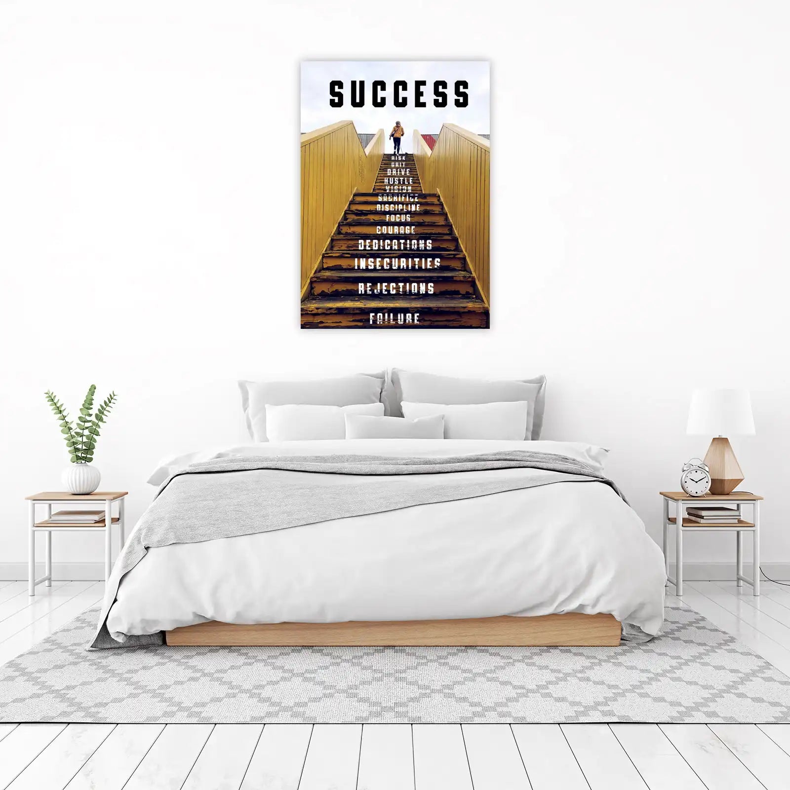 Success Steps Motivational Wall Art Wall Art