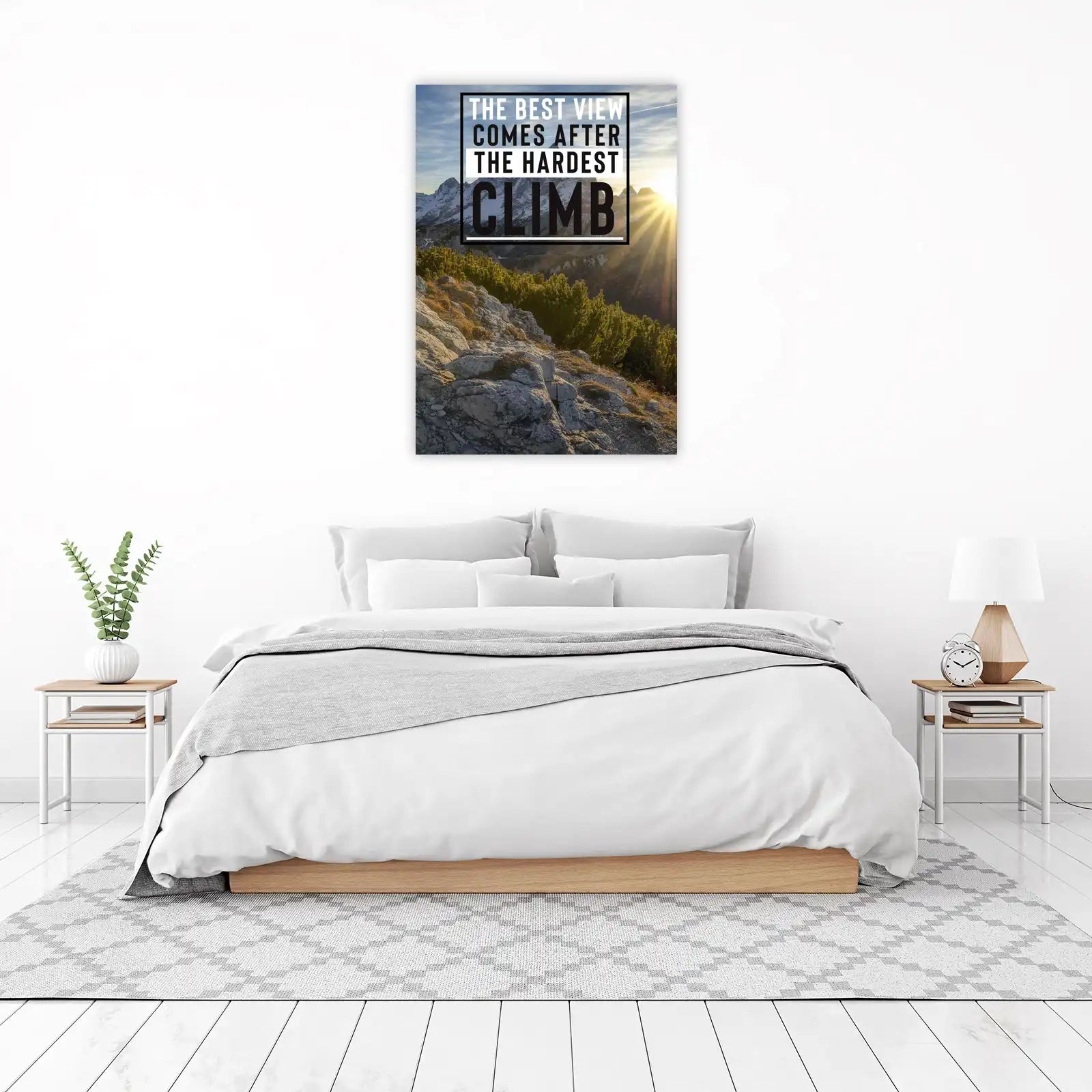 Motivational Mountain Climb Wall Art
