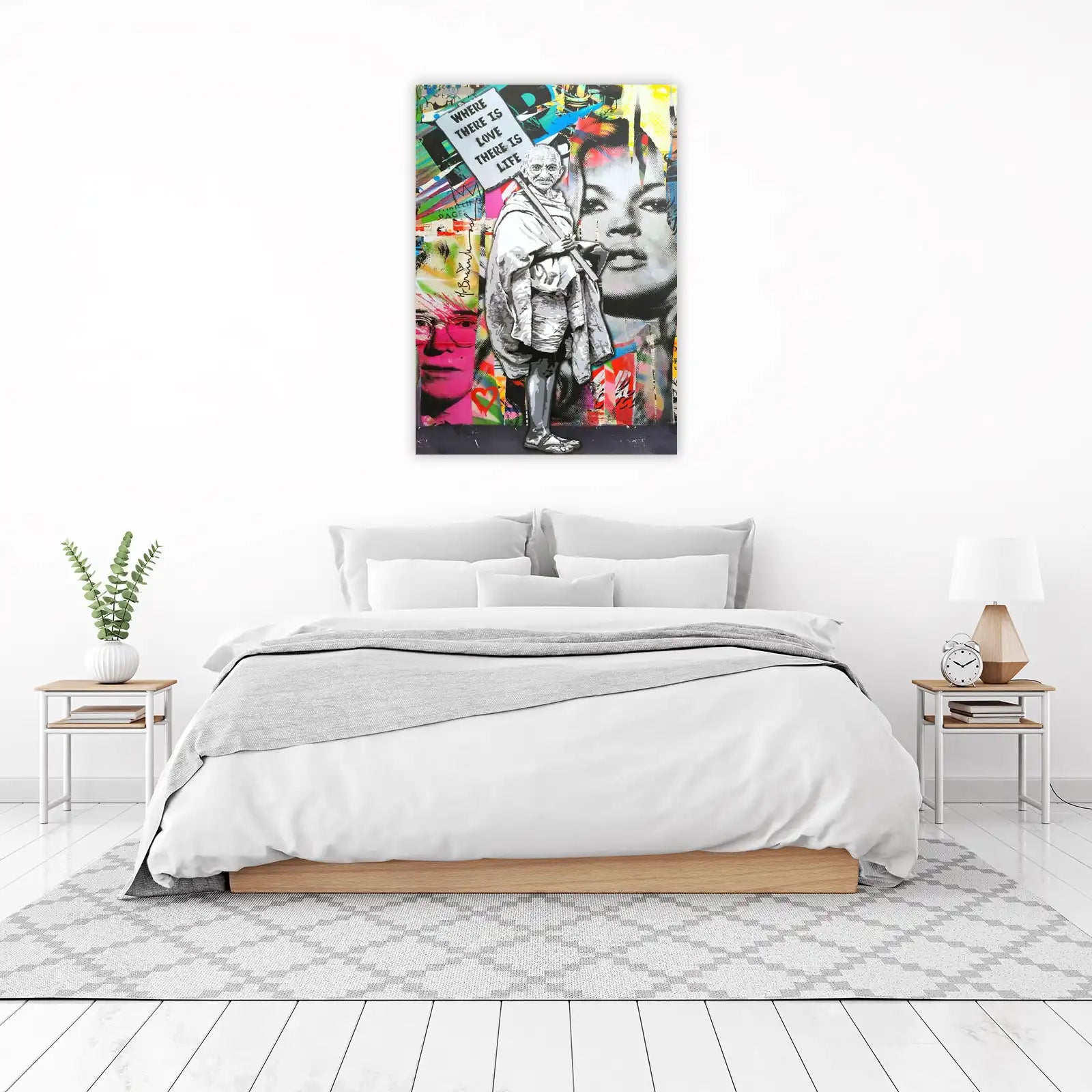 Gandhi "Where There Is Love" Wall Art