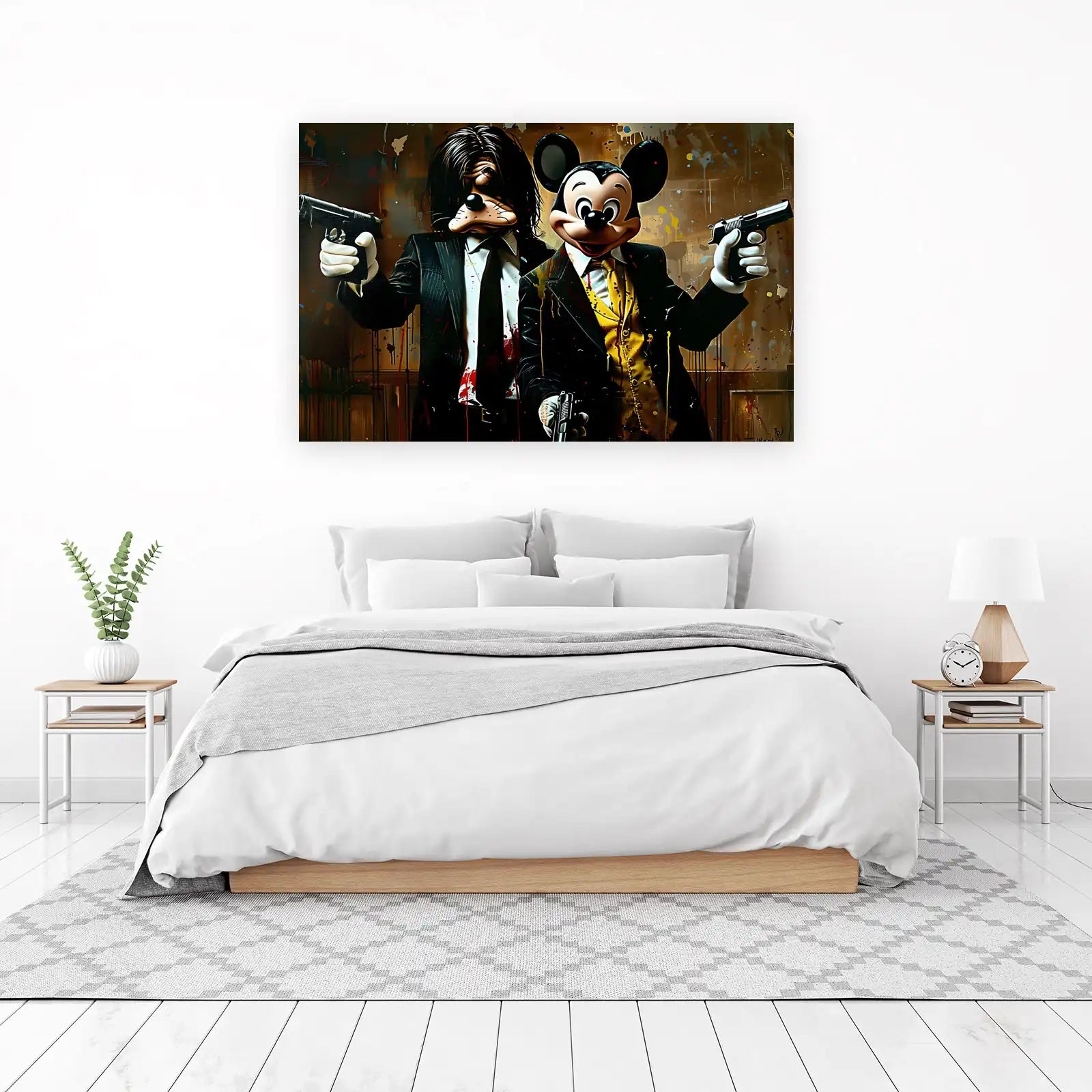 Gangster Mickey & Goofy Wall Art