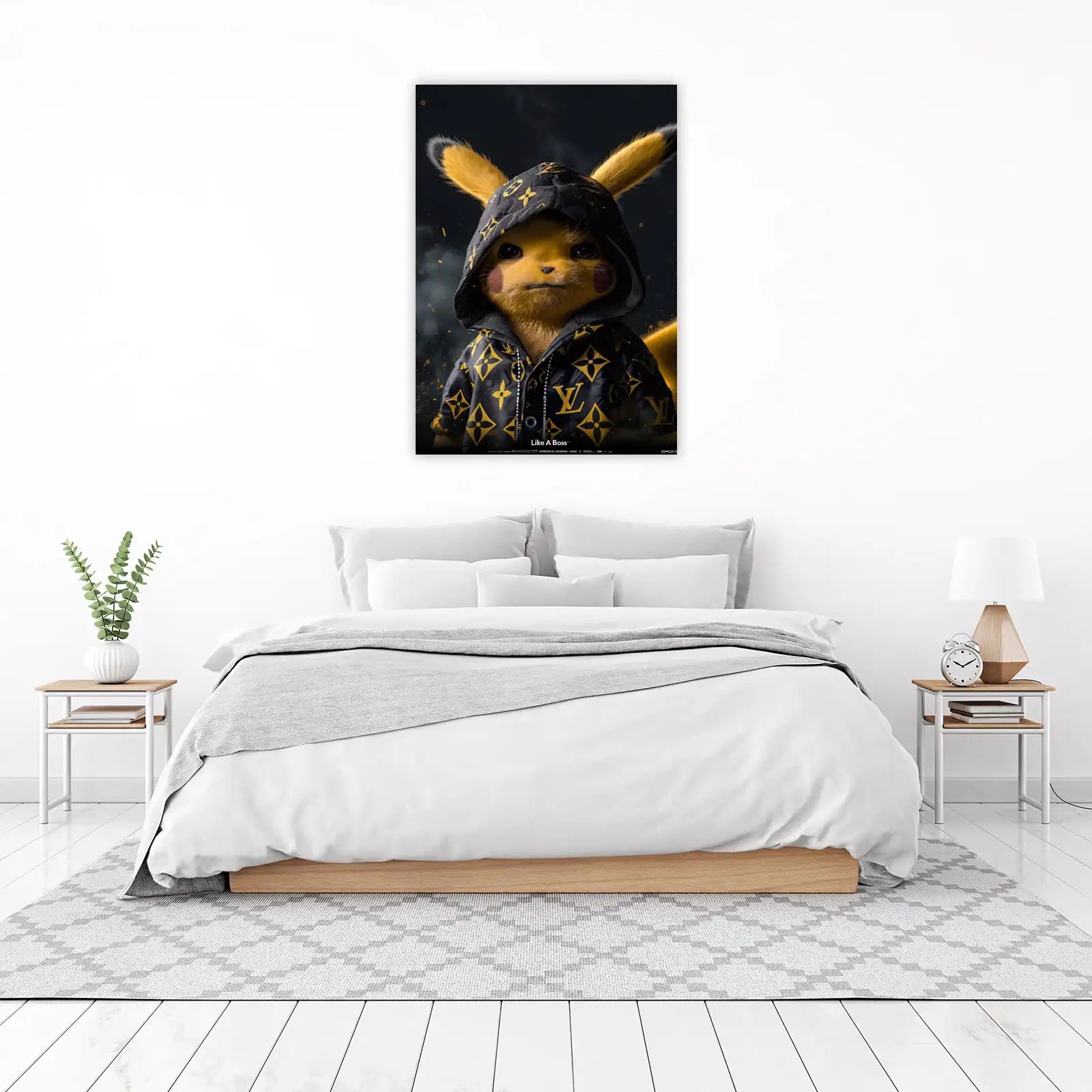 Pikachu Street Style LV Hoodie Wall Art