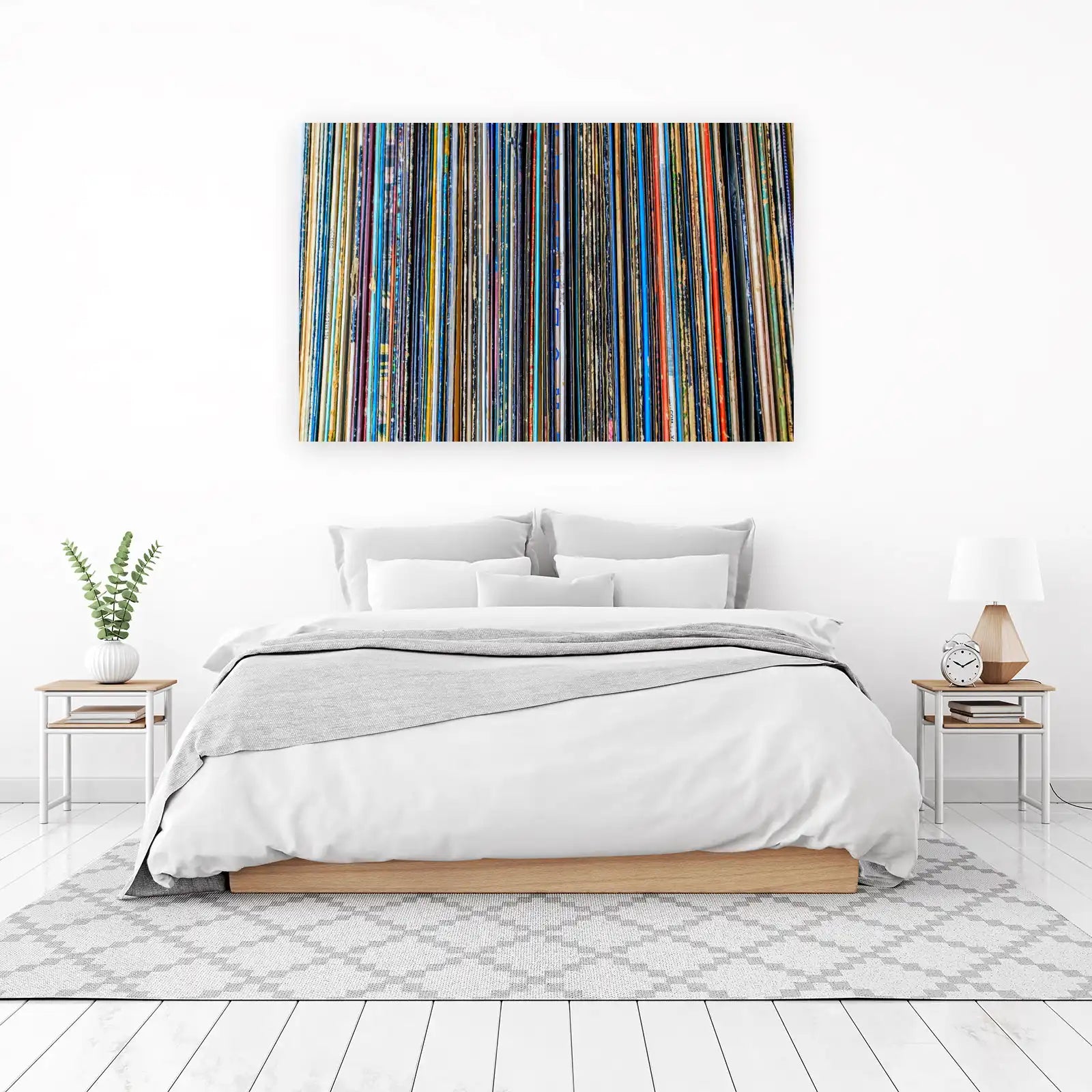 Vibrant Vinyl Spine Collection Wall Art Wall Art