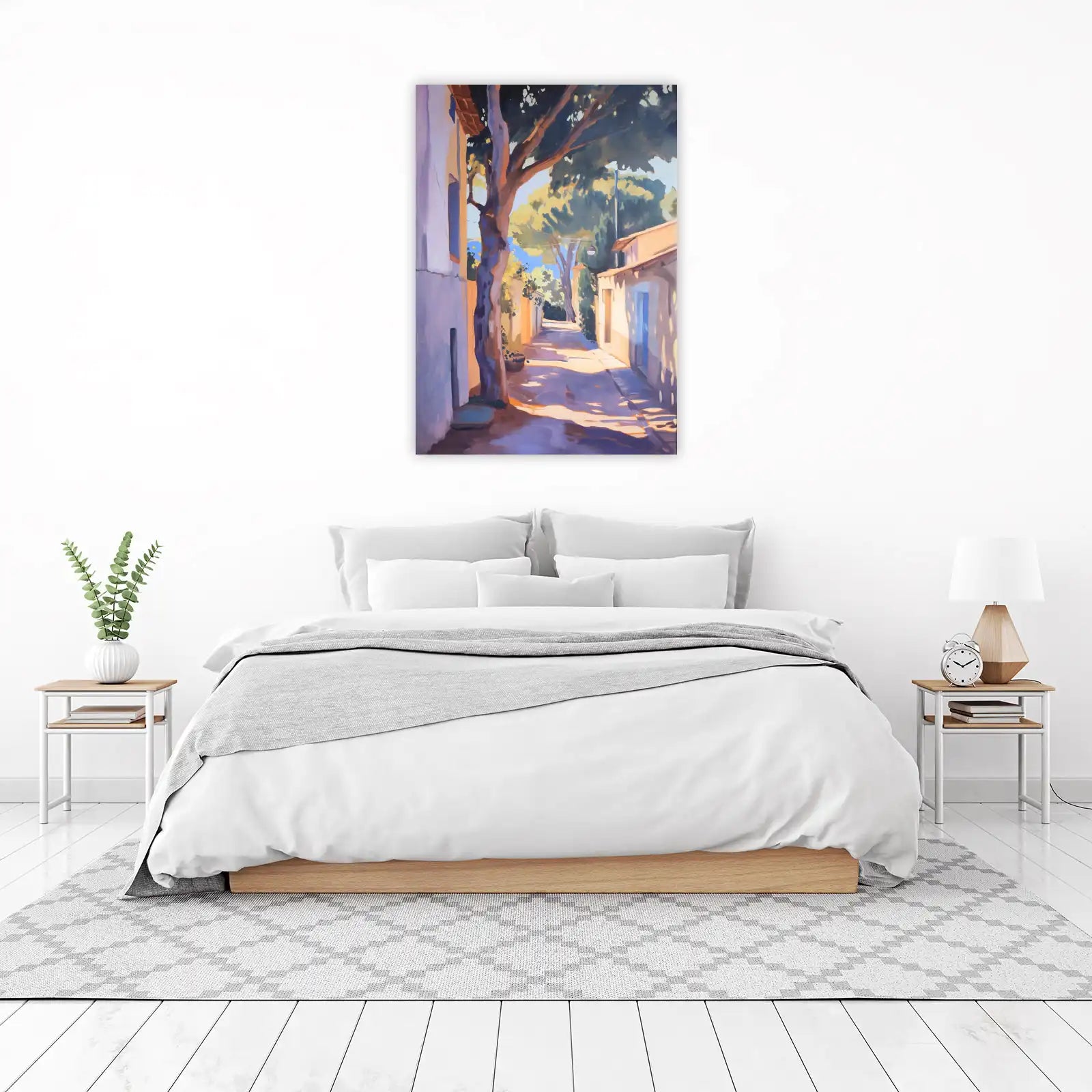 Sunlit Mediterranean Alley Wall Art