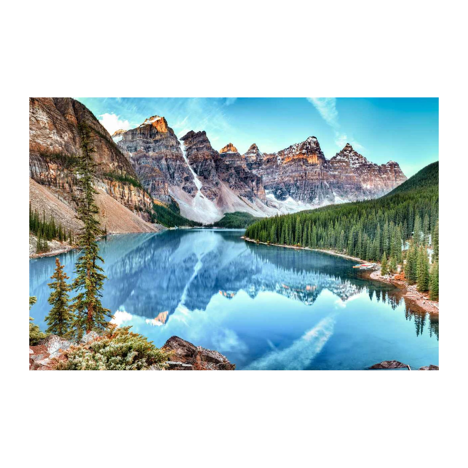 Serene Mountain Lake Landscape Wall Art