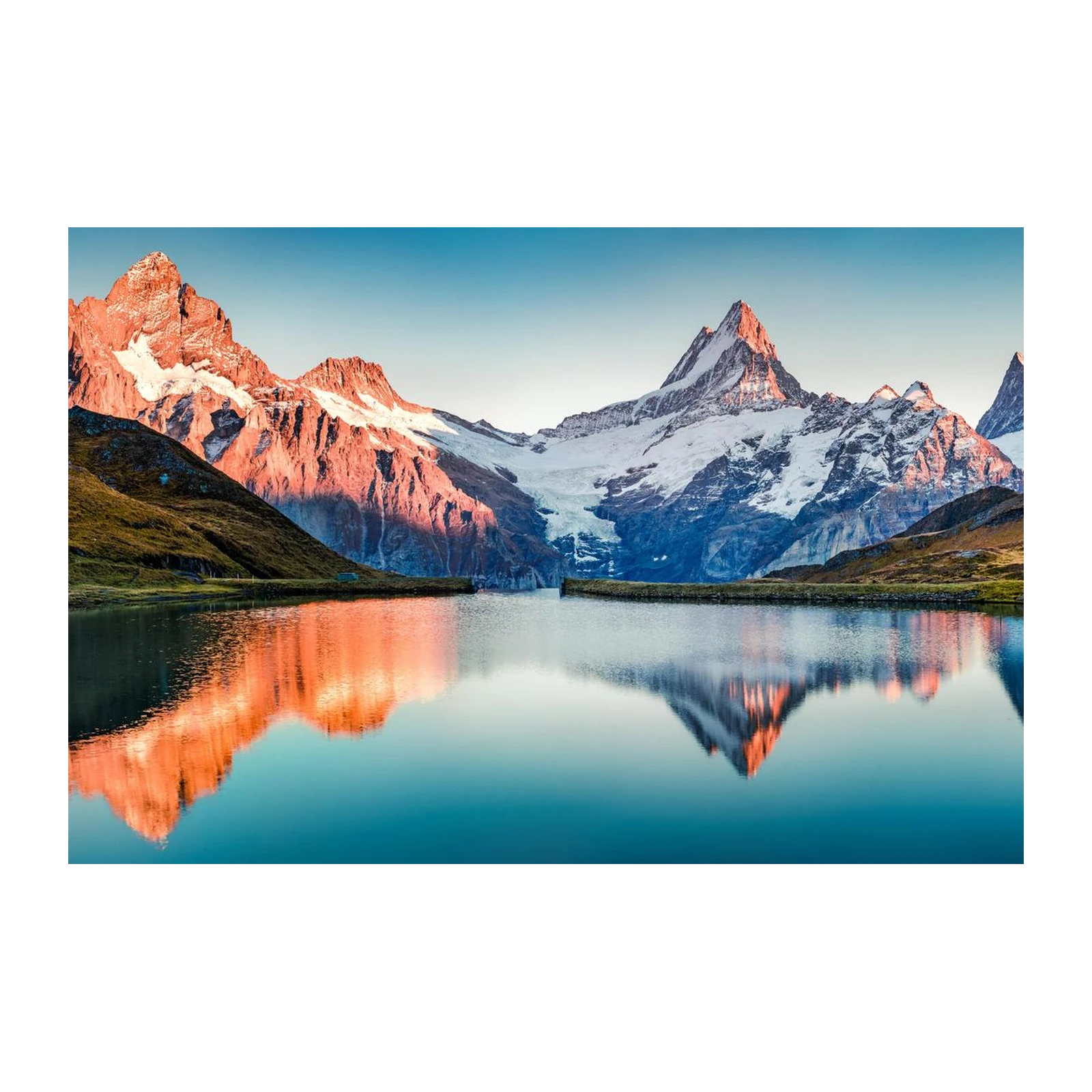 Alpine Lake Sunrise Mountain Wall Art