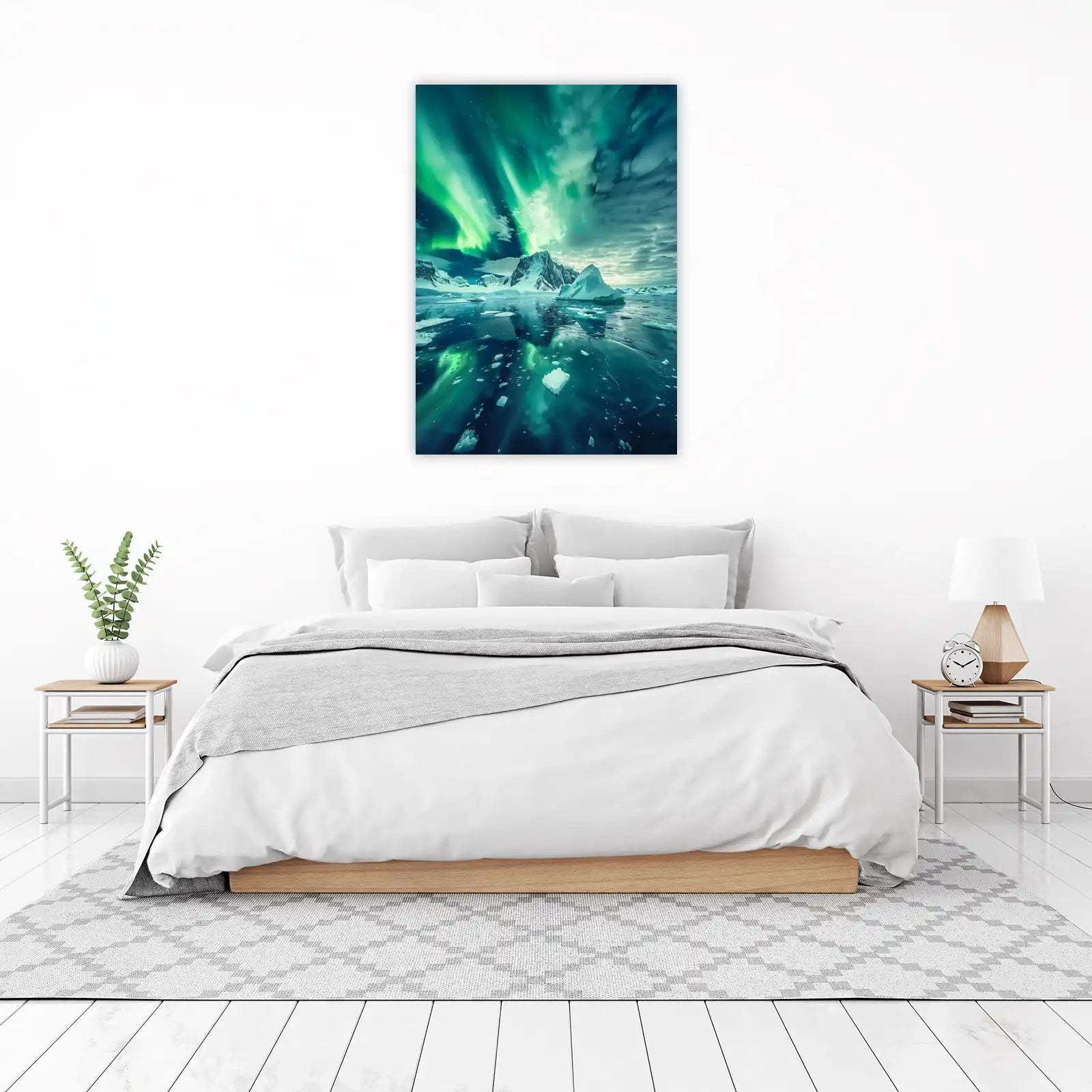 Aurora Borealis Arctic Landscape Wall Art