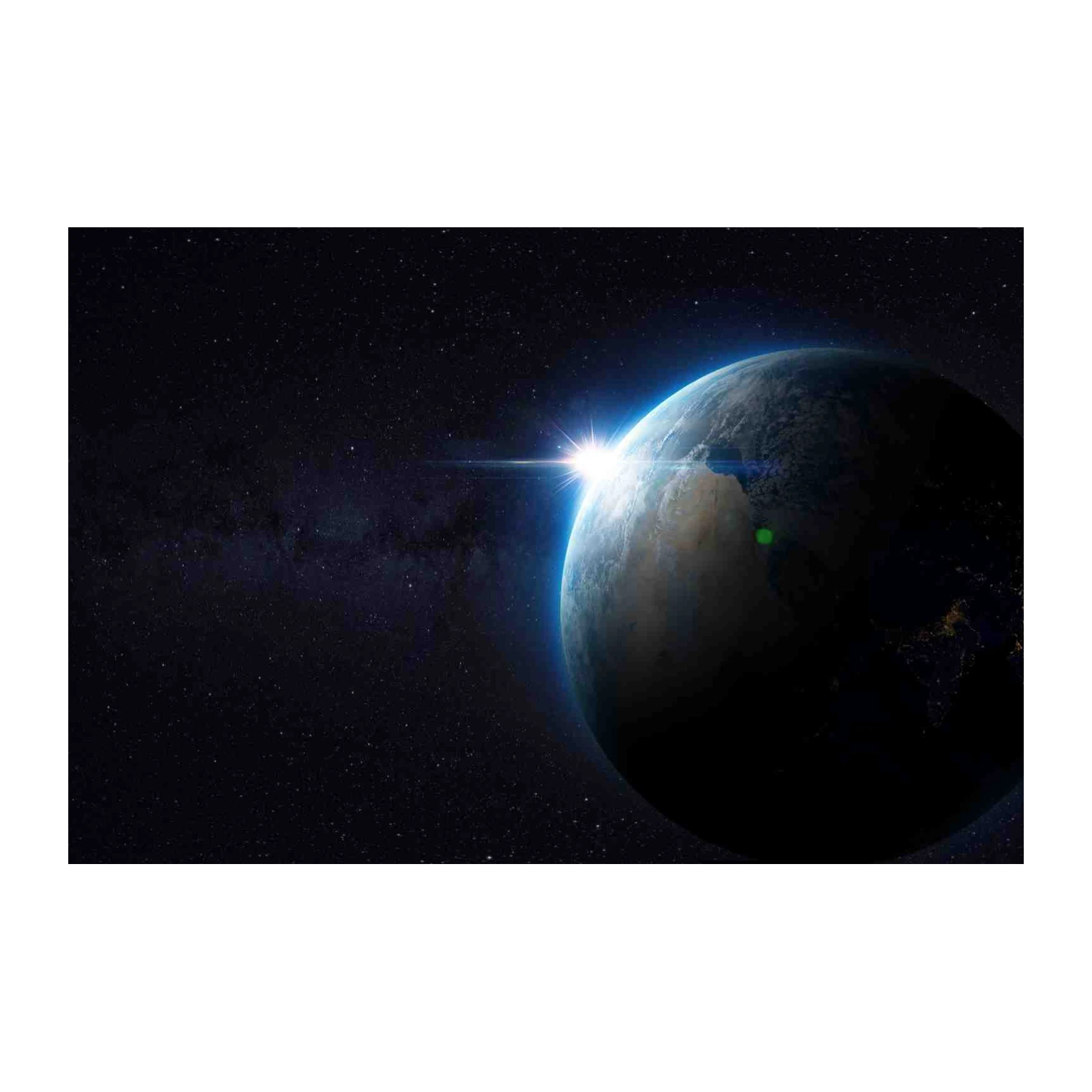 Sunrise Earth Wall Art - Cosmic Wall Art