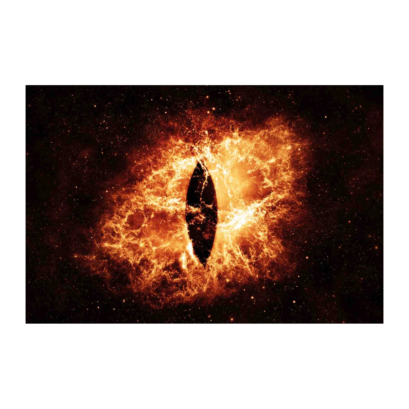 Fiery Cosmic Eye Wall Art