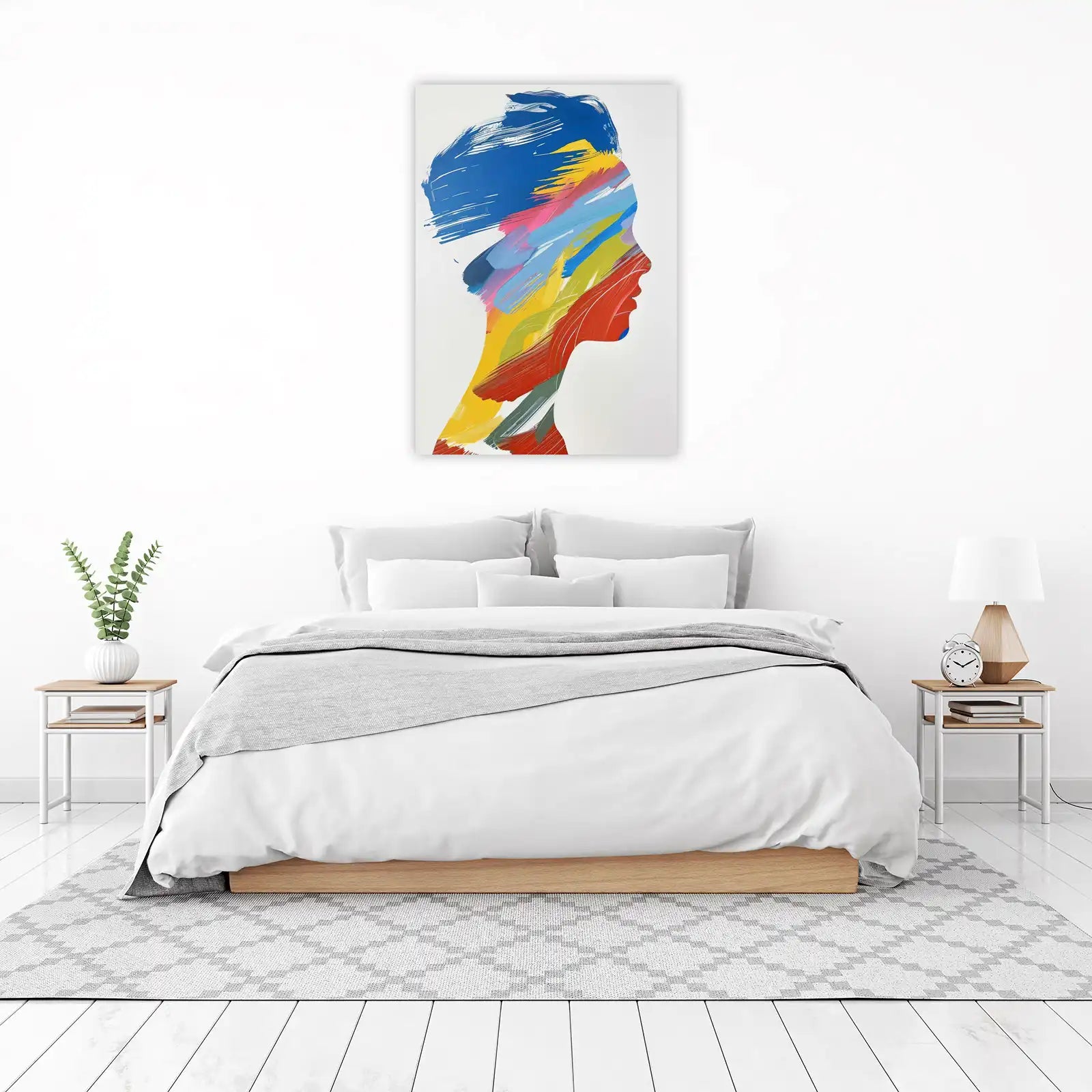 Abstract Colorful Profile Modern Wall Art