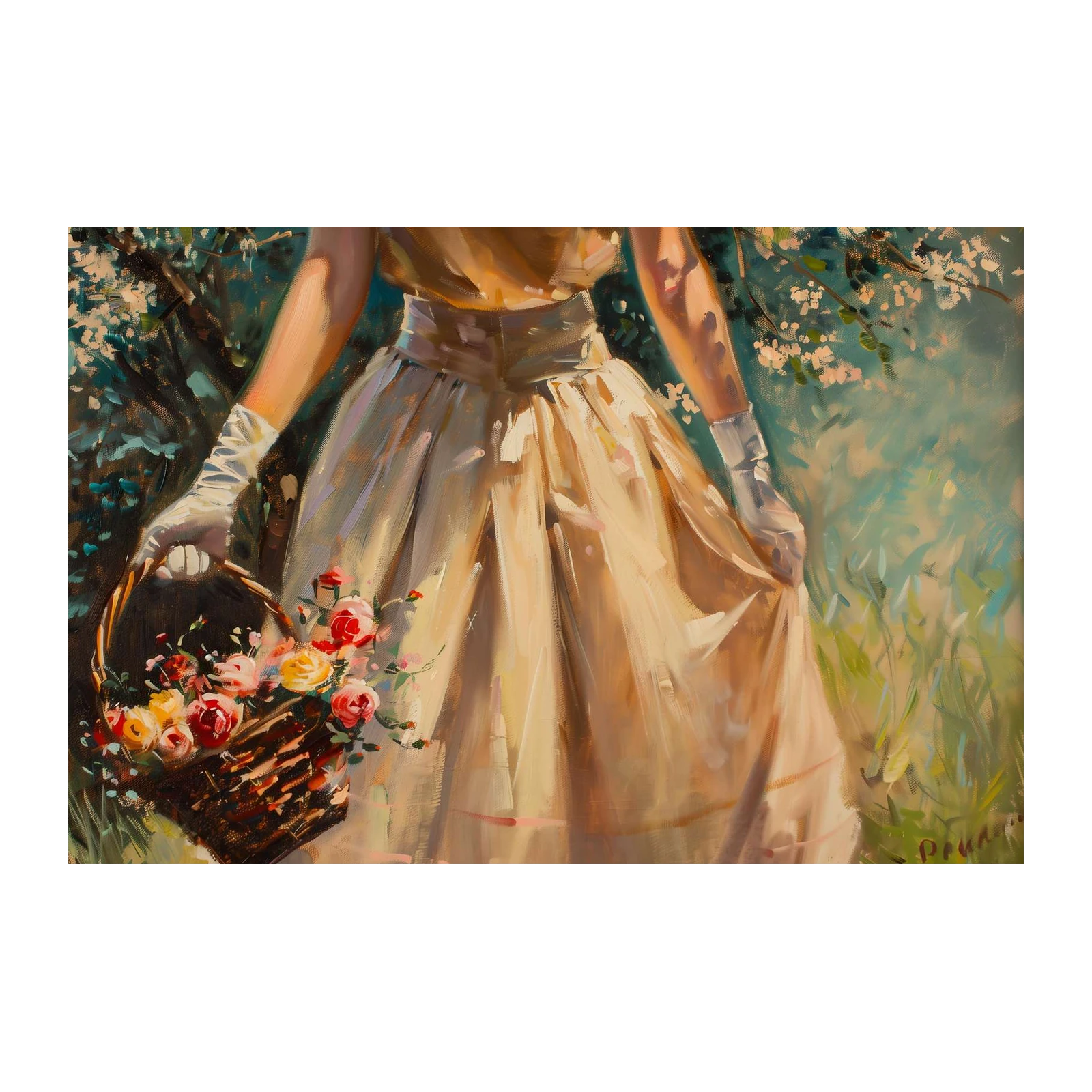 Vintage Garden Romance Wall Art