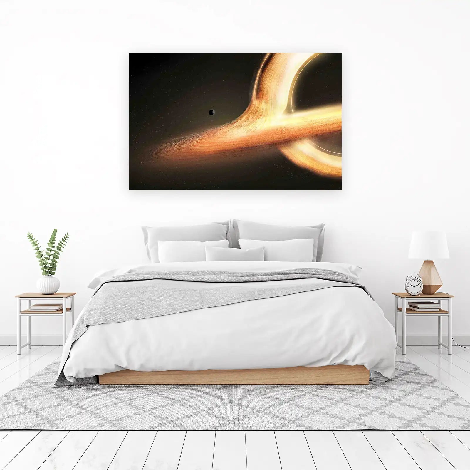 Cosmic Black Hole Nebula Wall Art