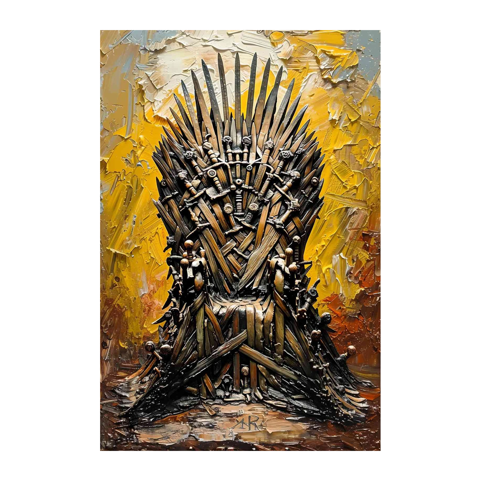 Iron Throne Textured Palette Knife Wall Art