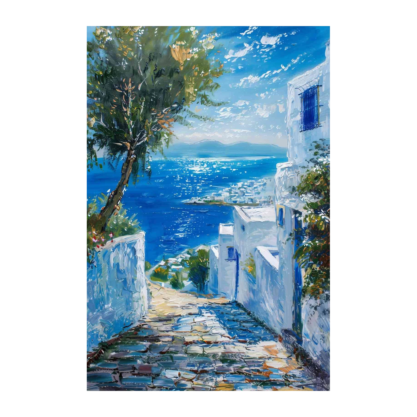 Mediterranean Villa Path Wall Art