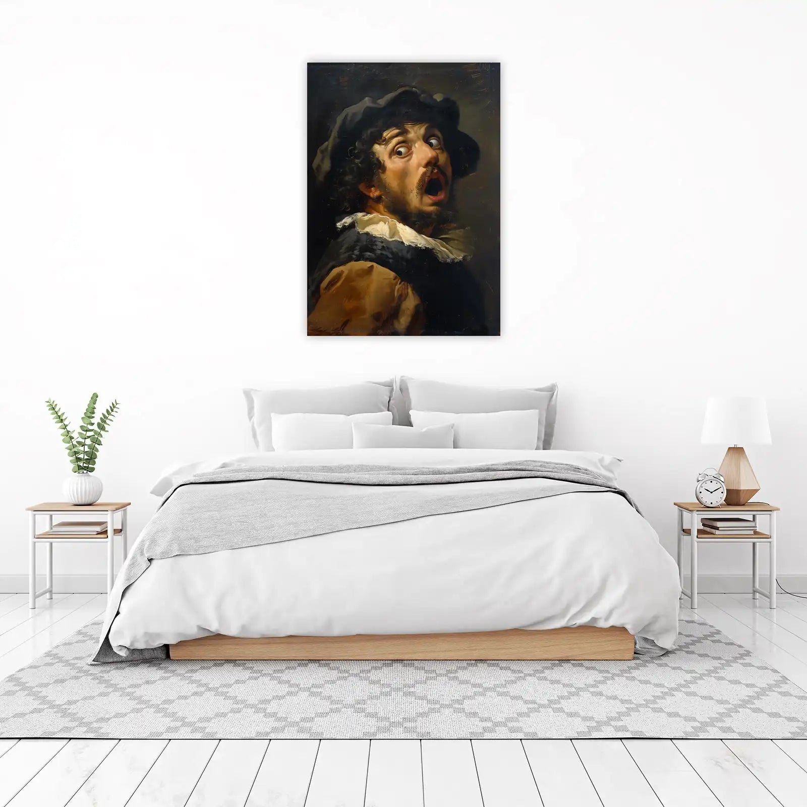 Dramatic Man's Face Artwork Wall Art