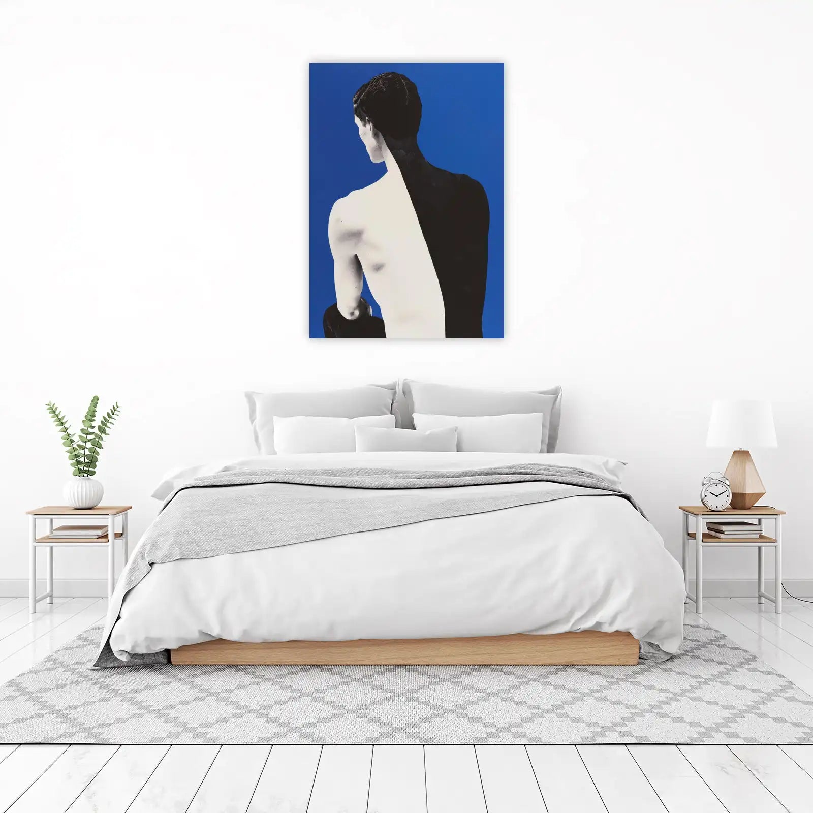 Striking Man Portrait Abstract Wall Art