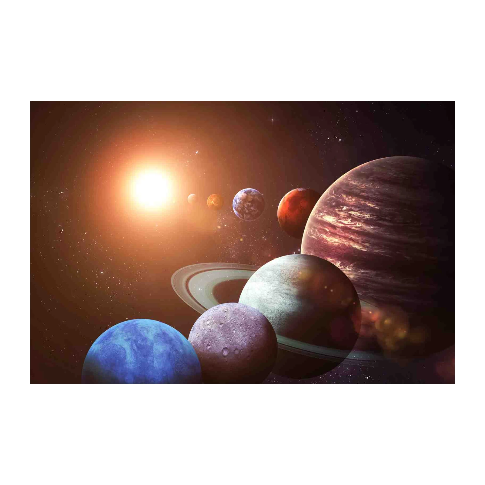 Solar System Planets & Sun Wall Art