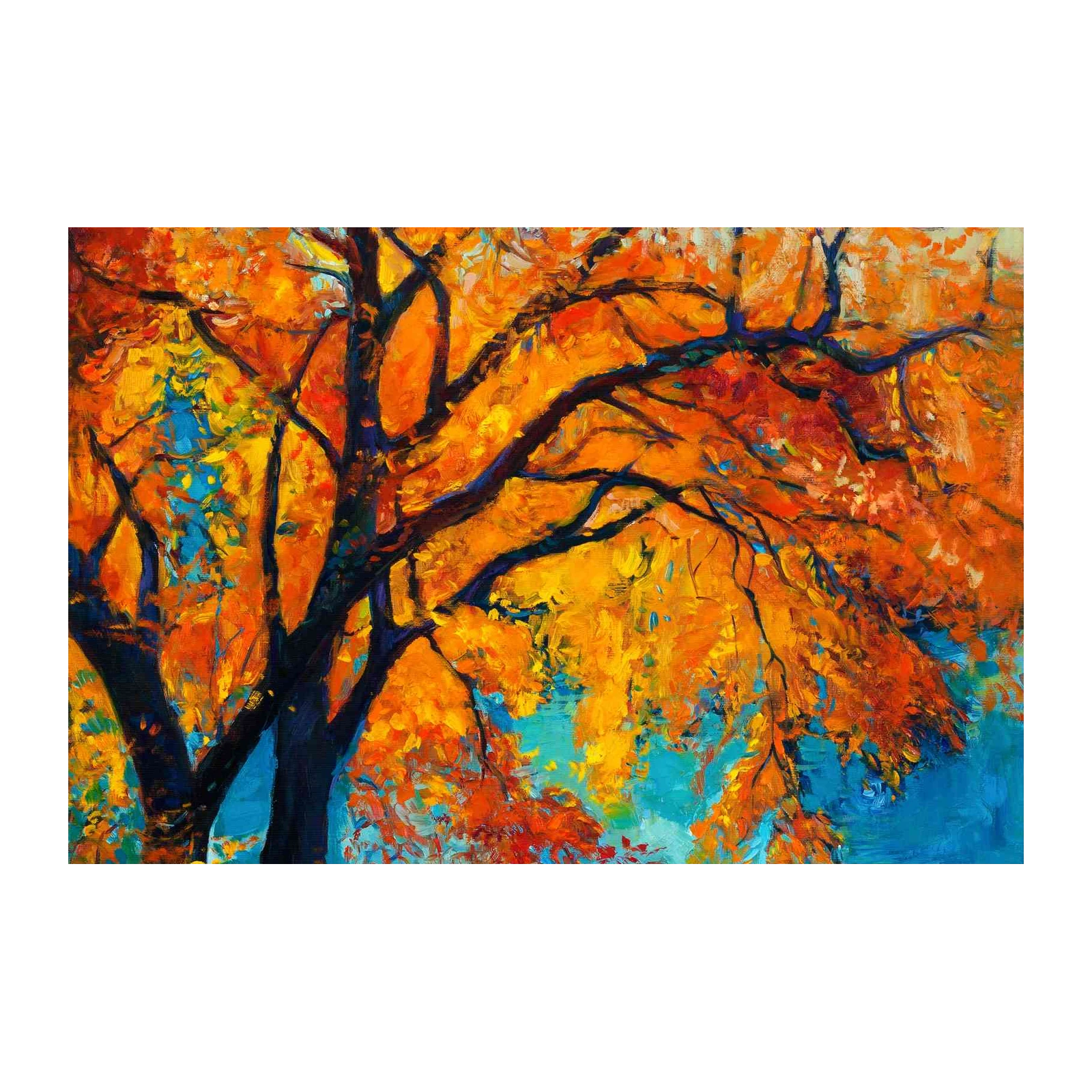 Vibrant Autumn Tree Wall Art - Fall Decor