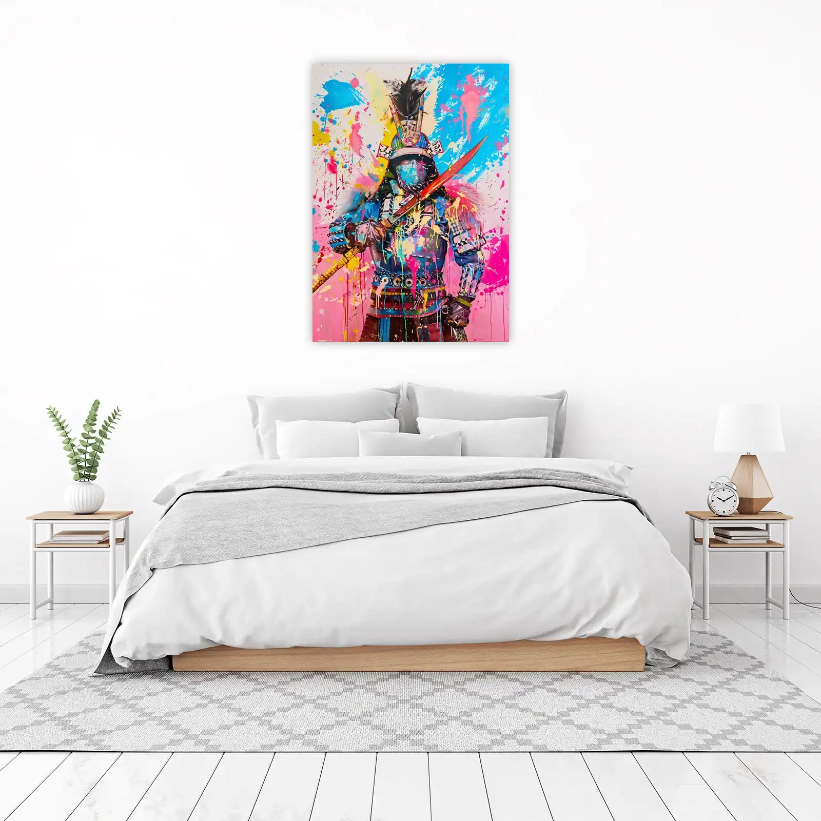 Vibrant Samurai Warrior Pop Art Wall Art